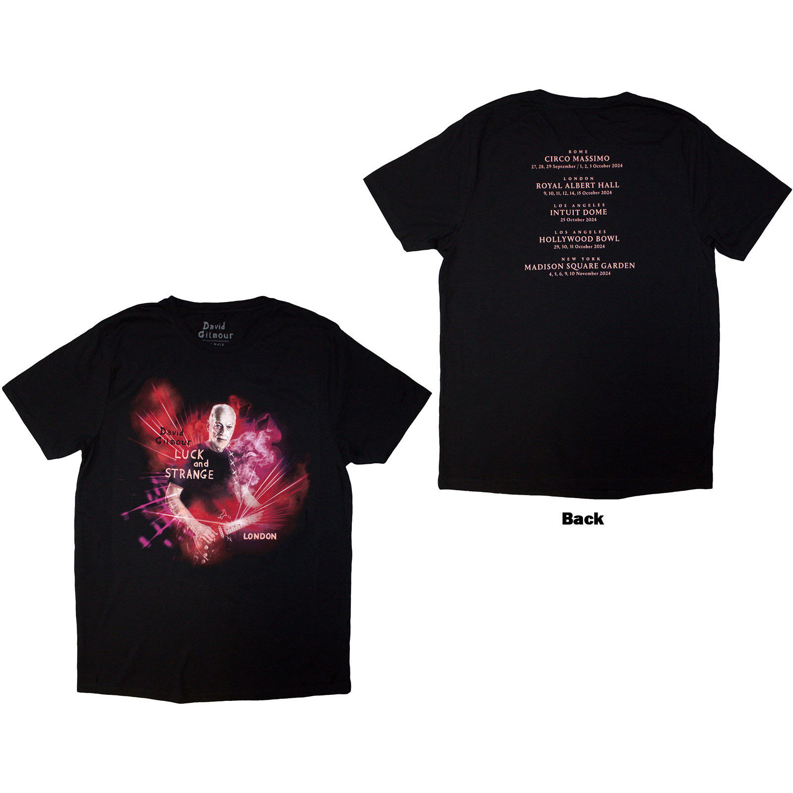 Tričko David Gilmour - Luck & Strange London, Unisex,Čierna,3XL