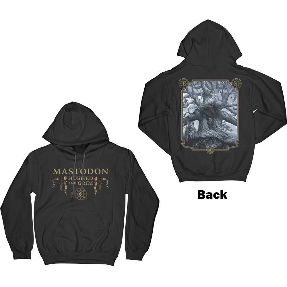 Mikina Mastodon - Hushed & Grim Cover, Unisex,Čierna,XXL