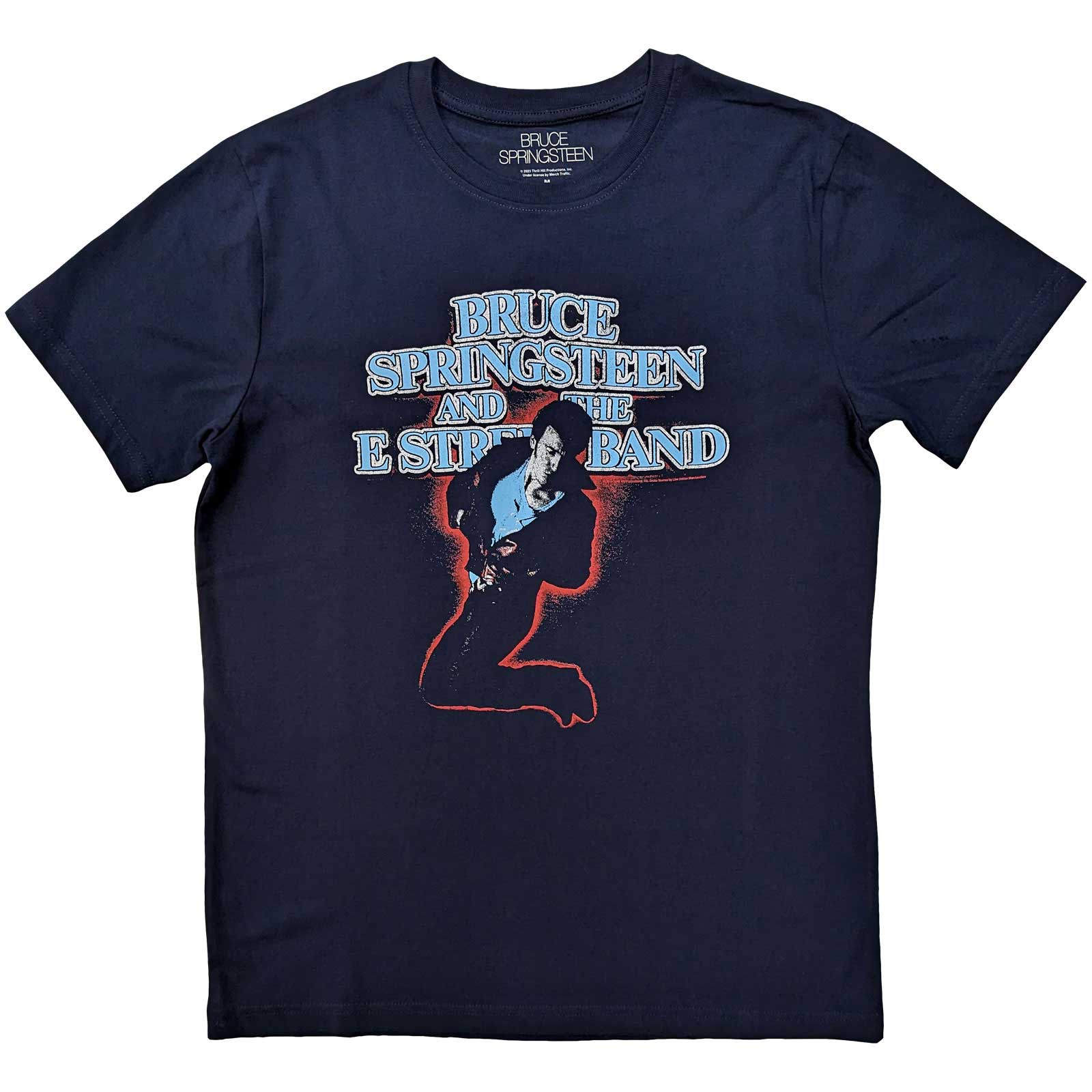 Tričko Bruce Springsteen - The E-Street Band, Unisex,Modrá,XL