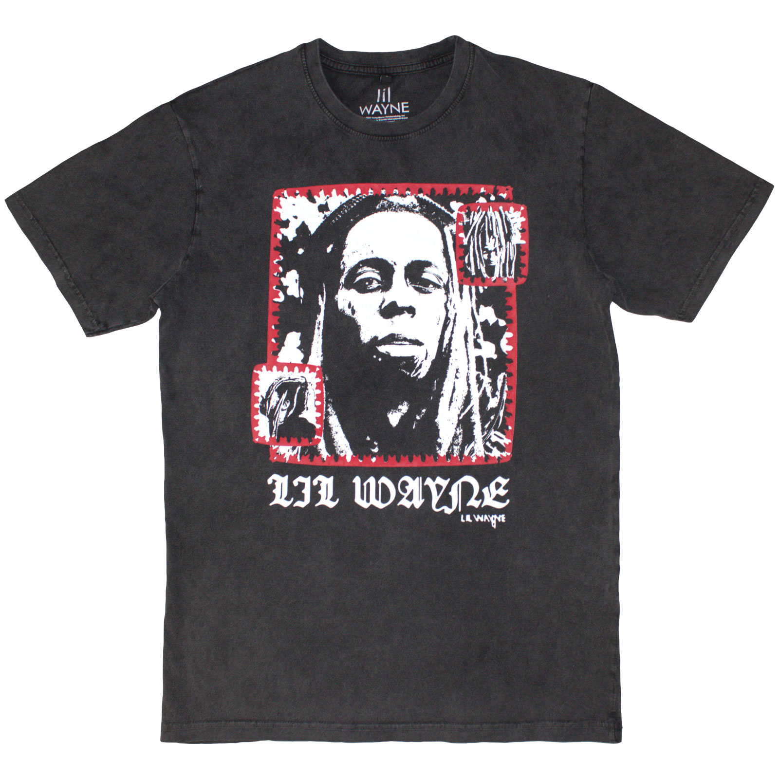 Tričko Lil Wayne - Mono Photo, Unisex,Šedá,XXL