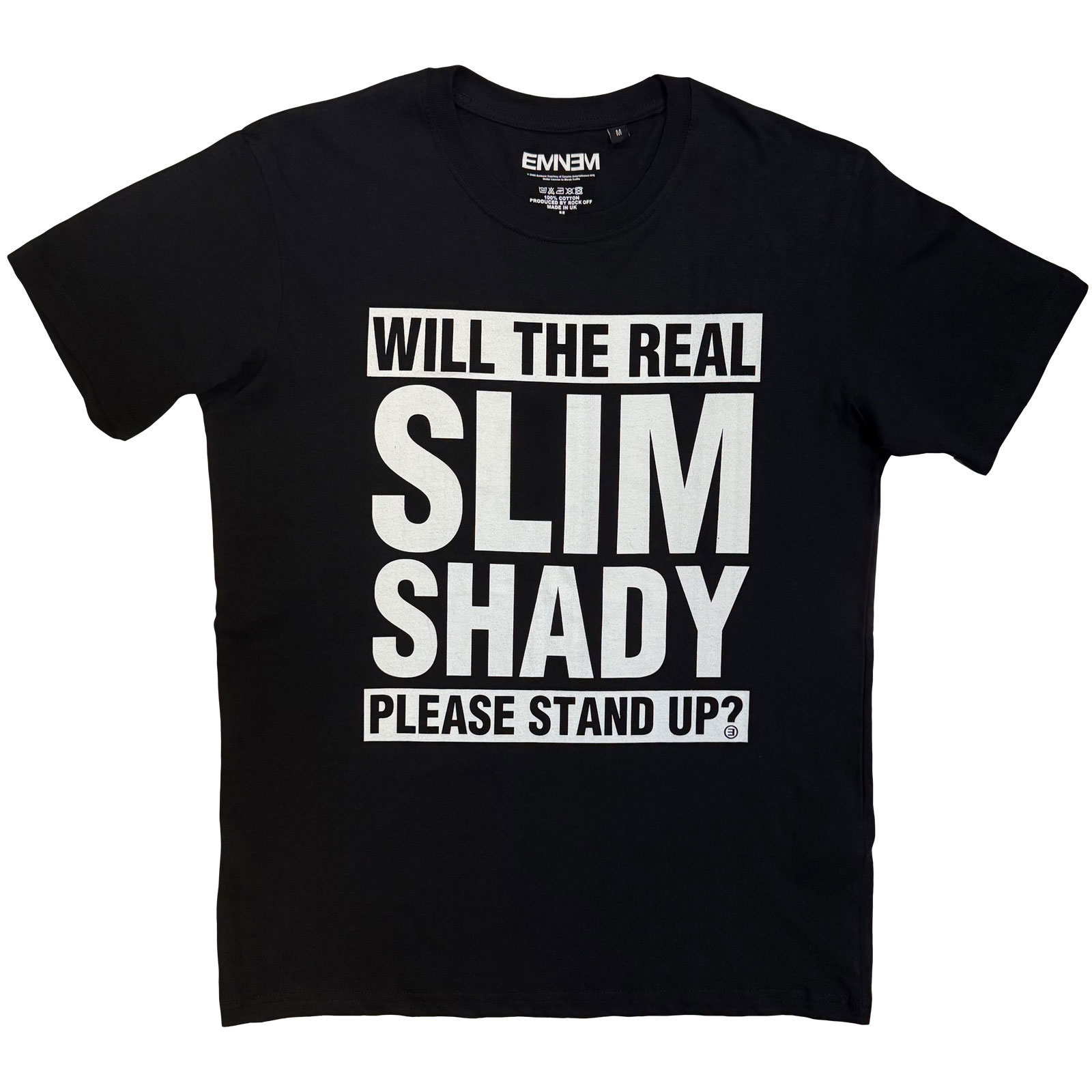 Tričko Eminem - Please Stand Up, Unisex,Čierna,XXL