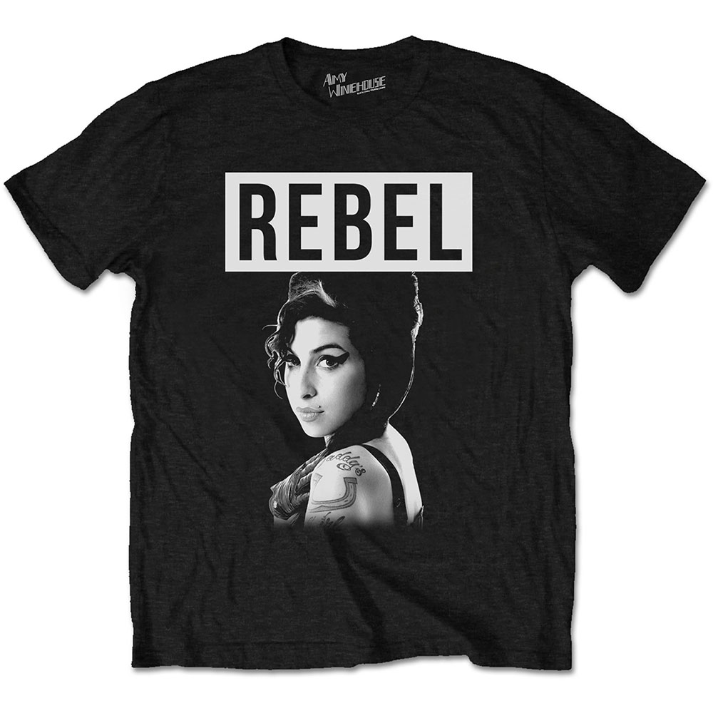 Tričko Amy Winehouse - Rebel, Unisex,Čierna,XXL
