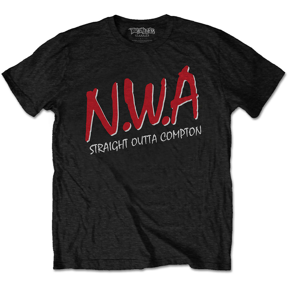 Tričko N.W.A - Straight Outta Compton, Unisex,Čierna,XXL