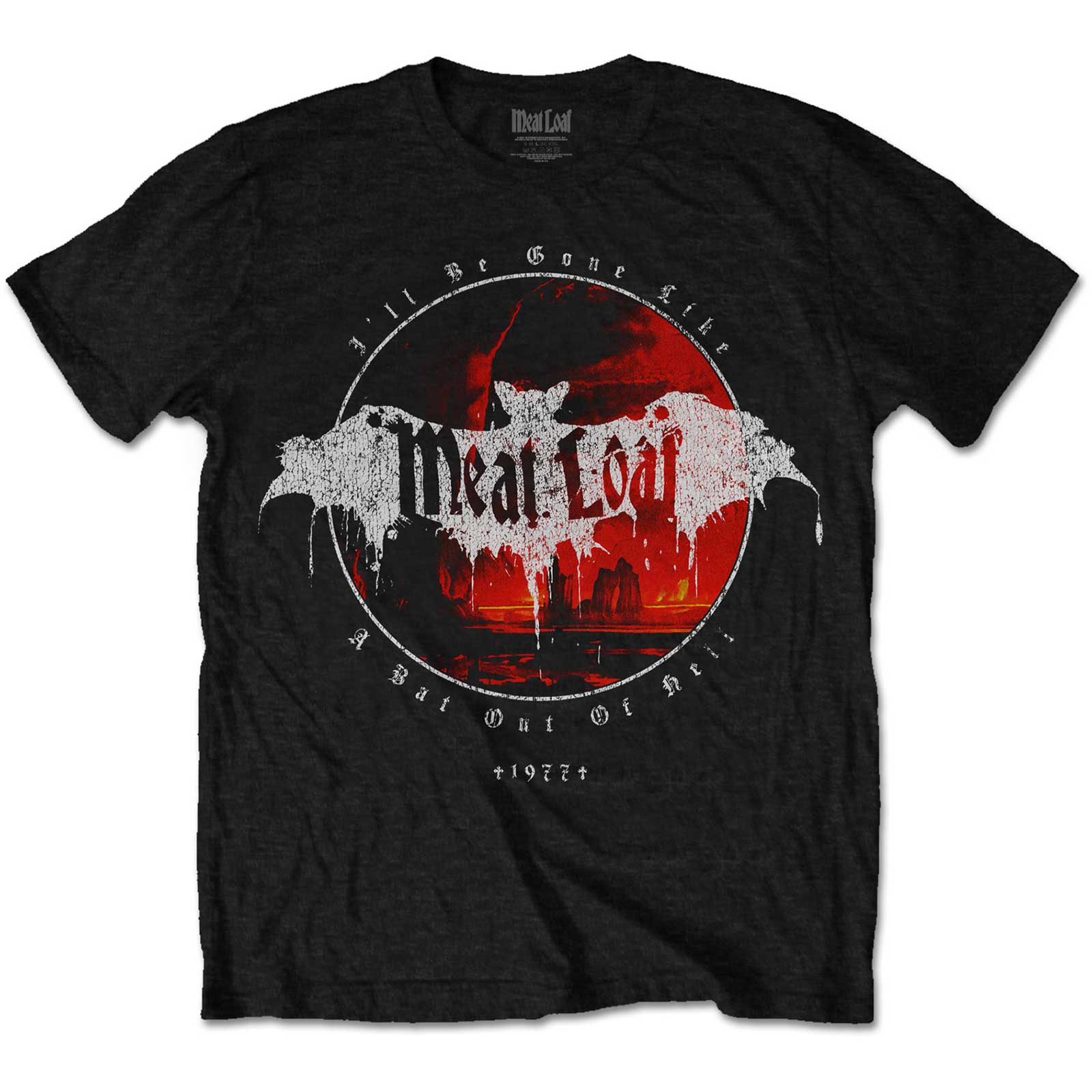 Tričko Meat Loaf - I'll Be Gone, Unisex,Čierna,XXL