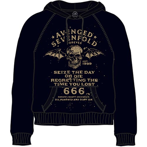 Mikina Avenged Sevenfold A7X - Seize the Day, Unisex,Čierna,S
