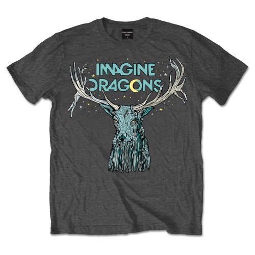 Tričko Imagine Dragons - Elk in Stars, Unisex,Šedá,XXL