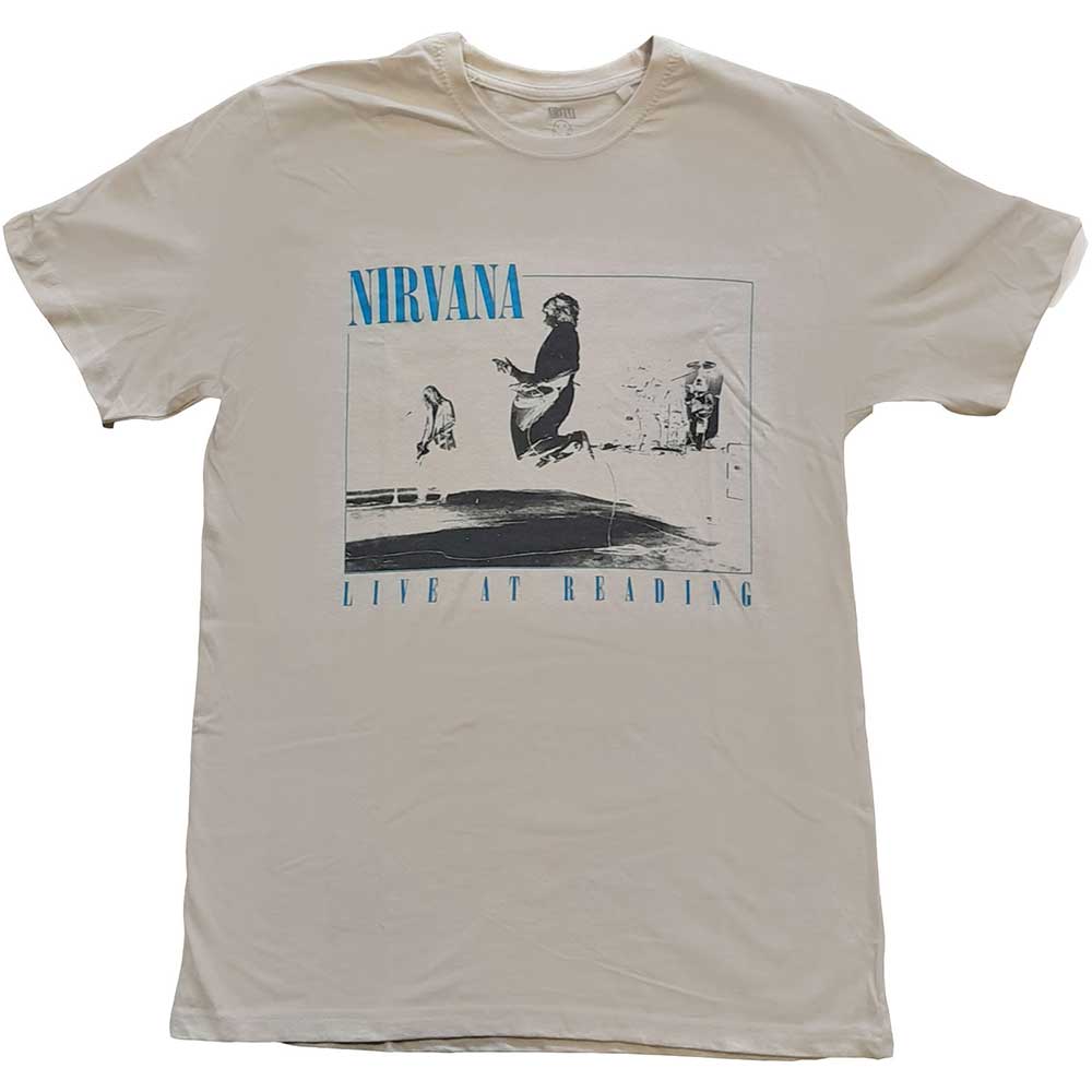 Tričko Nirvana - Live at Reading, Unisex,Natural,XXL