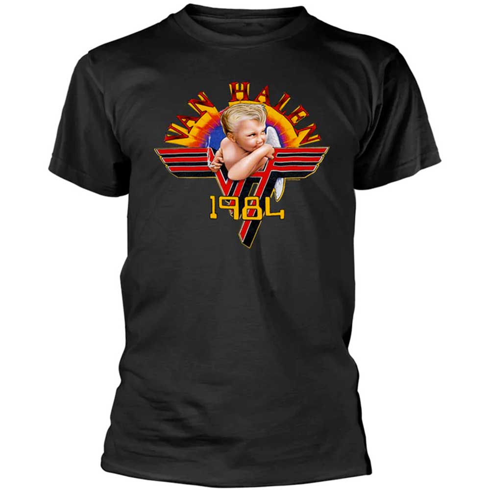 Tričko Van Halen - Cherub '84, Unisex,Čierna,XL