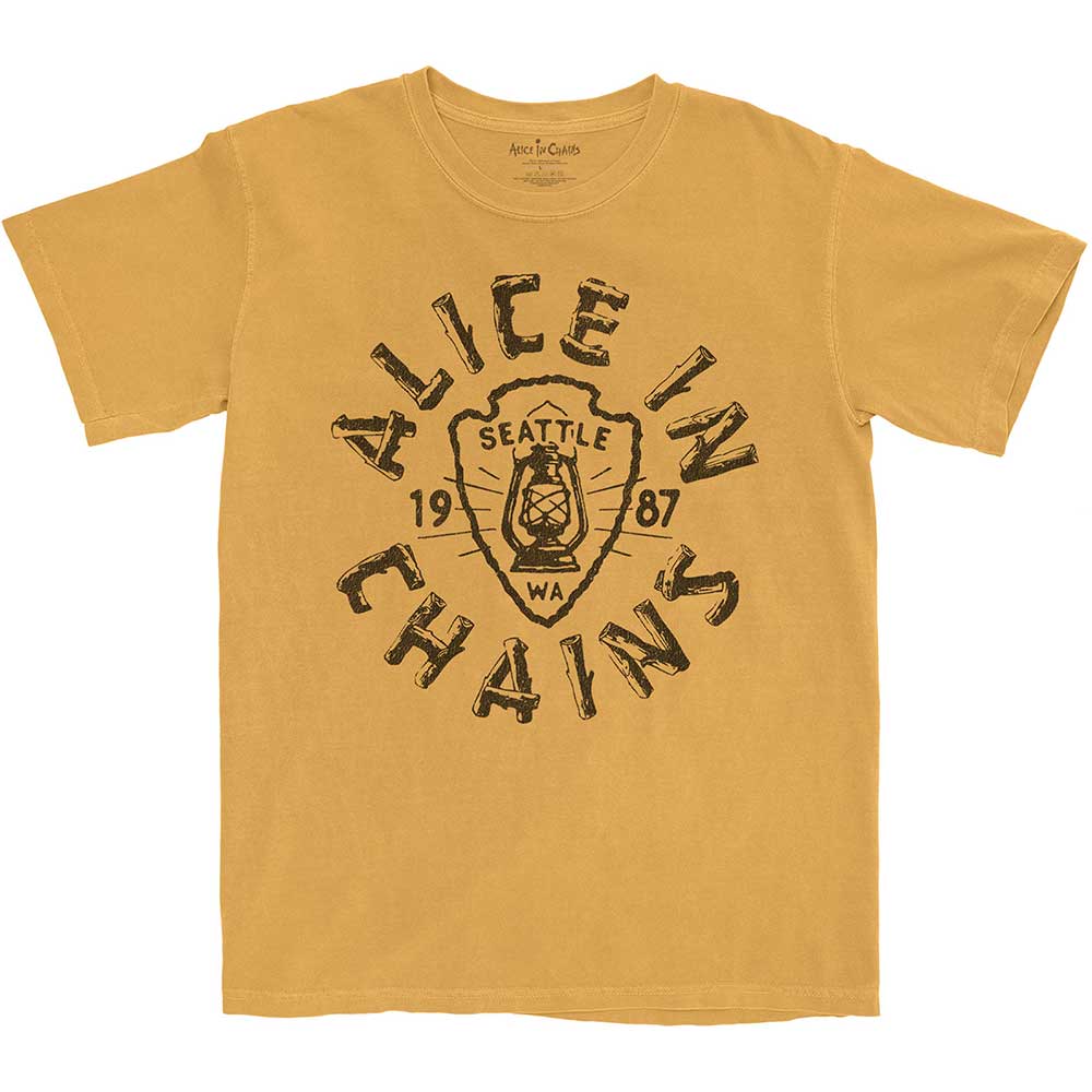 Tričko Alice In Chains - Lantern, Unisex,Žltá,XXL