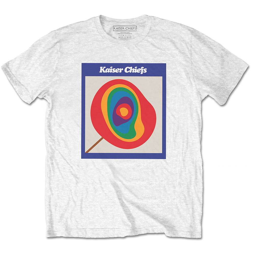 Tričko Kaiser Chiefs - Lollipop, Unisex,Biela,S