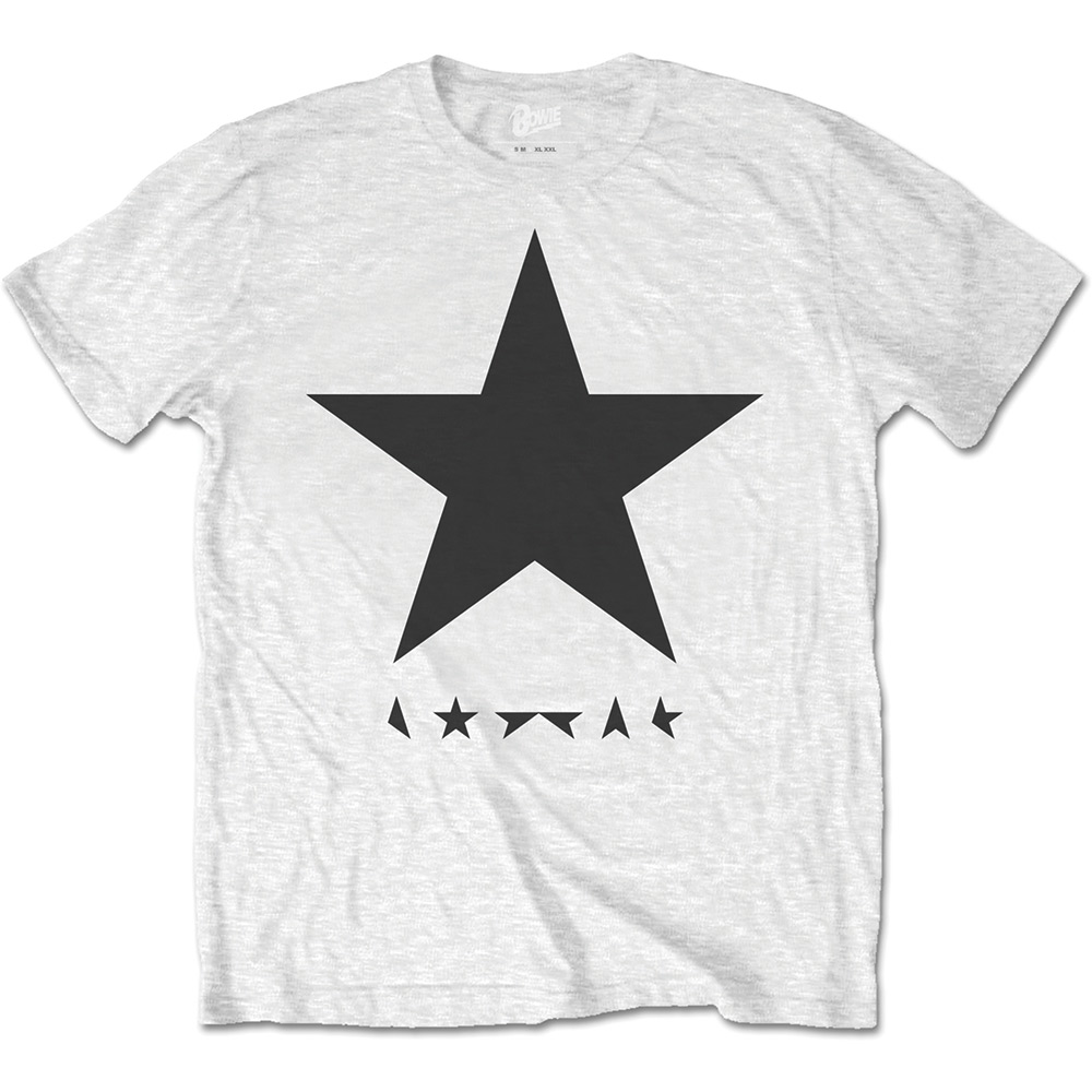Tričko David Bowie - Blackstar (on White), Unisex,Biela,XXL