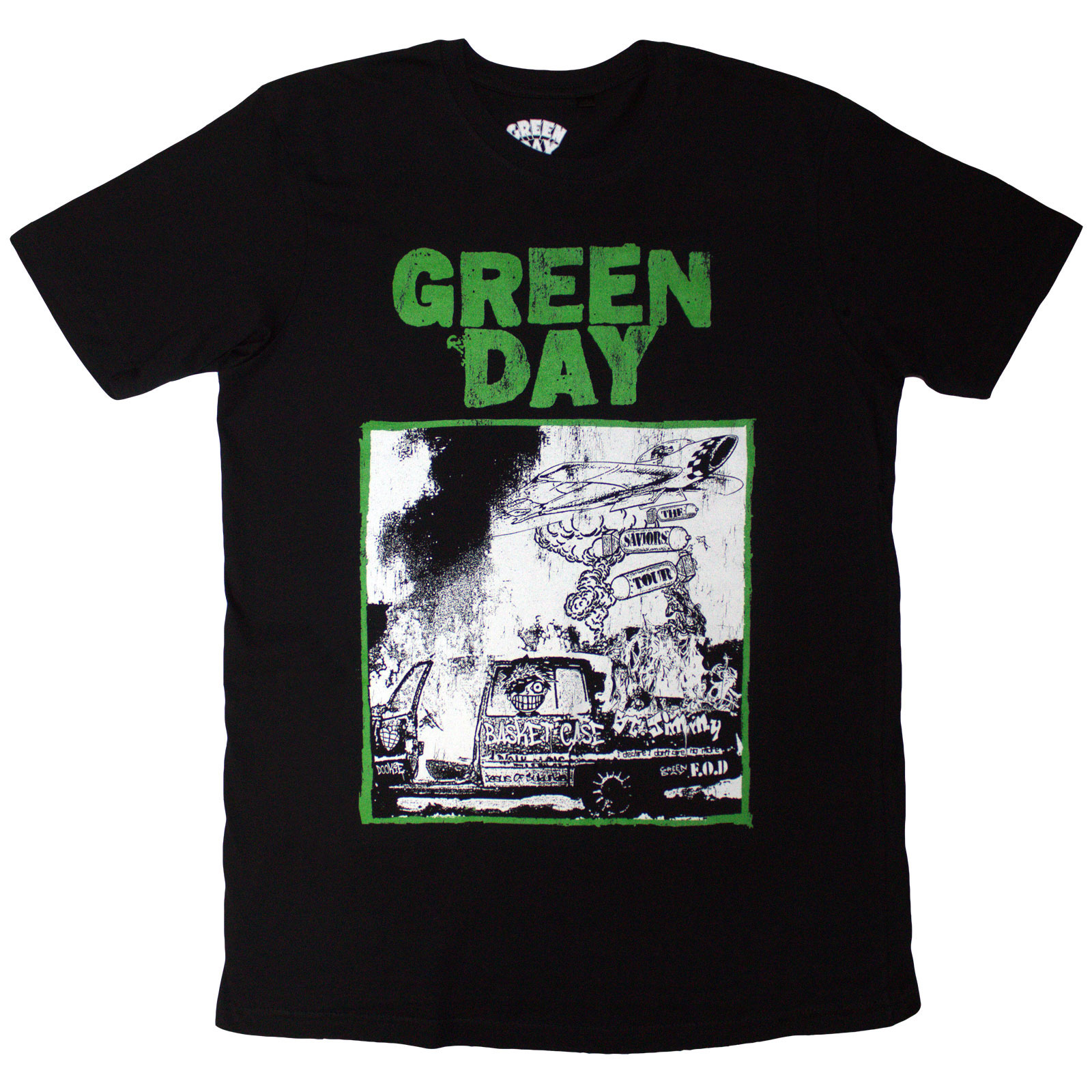 Tričko Green Day - Riot Trio, Unisex,Čierna,XXL