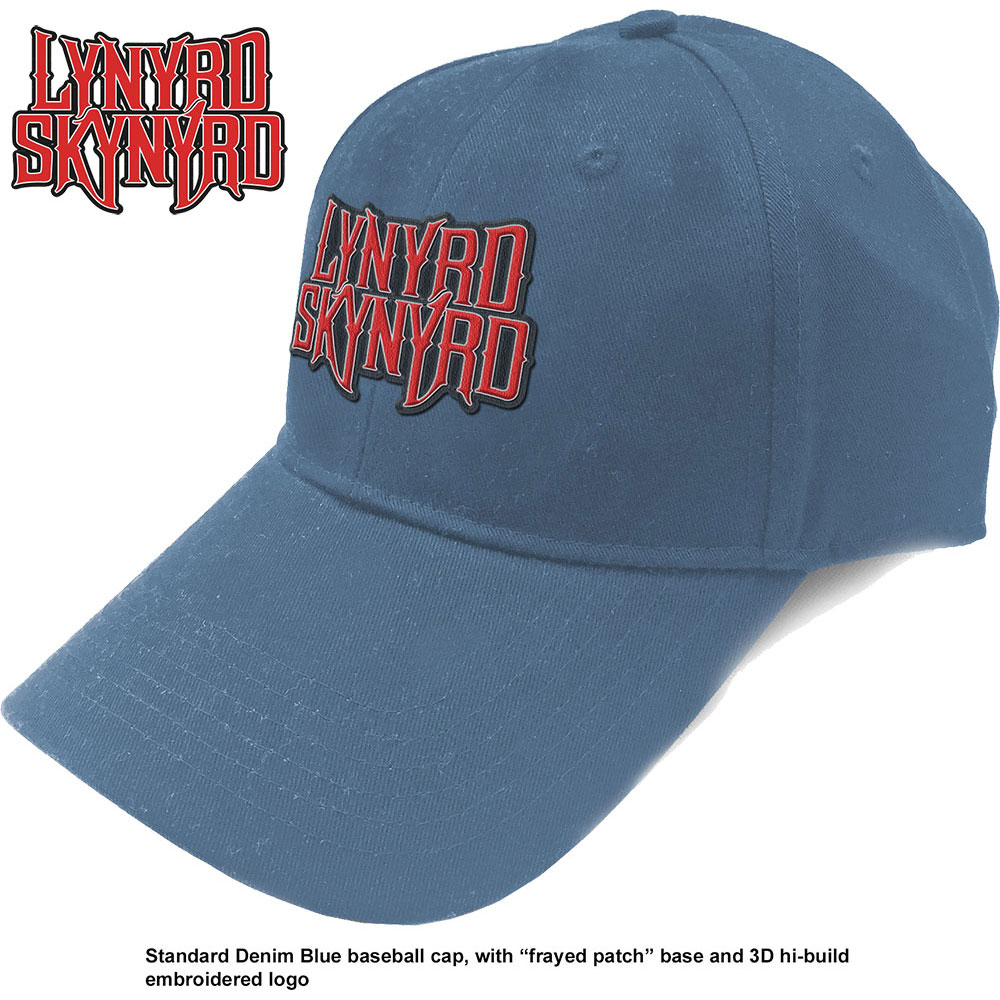 Šiltovka Lynyrd Skynyrd - Logo, Unisex,Modrá,Univerzálna