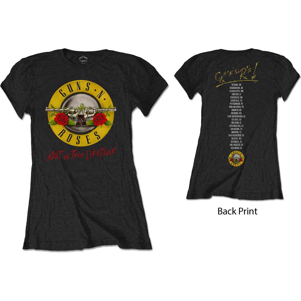 Tričko Guns N’ Roses - Not In This Lifetime Tour, Žena,Čierna,XXL