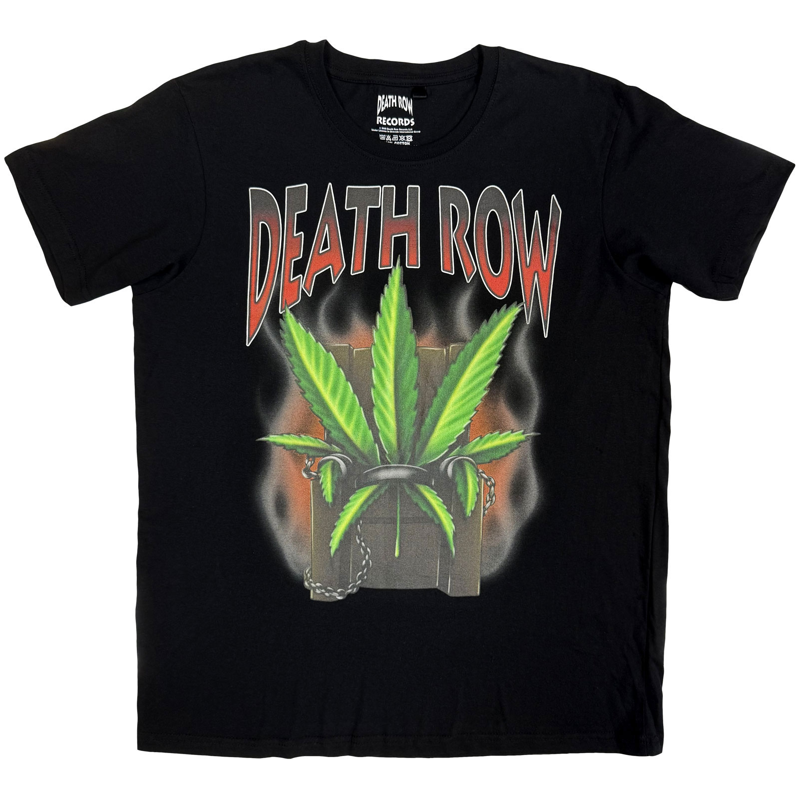 Tričko Death Row records - Leaf, Unisex,Čierna,XXL