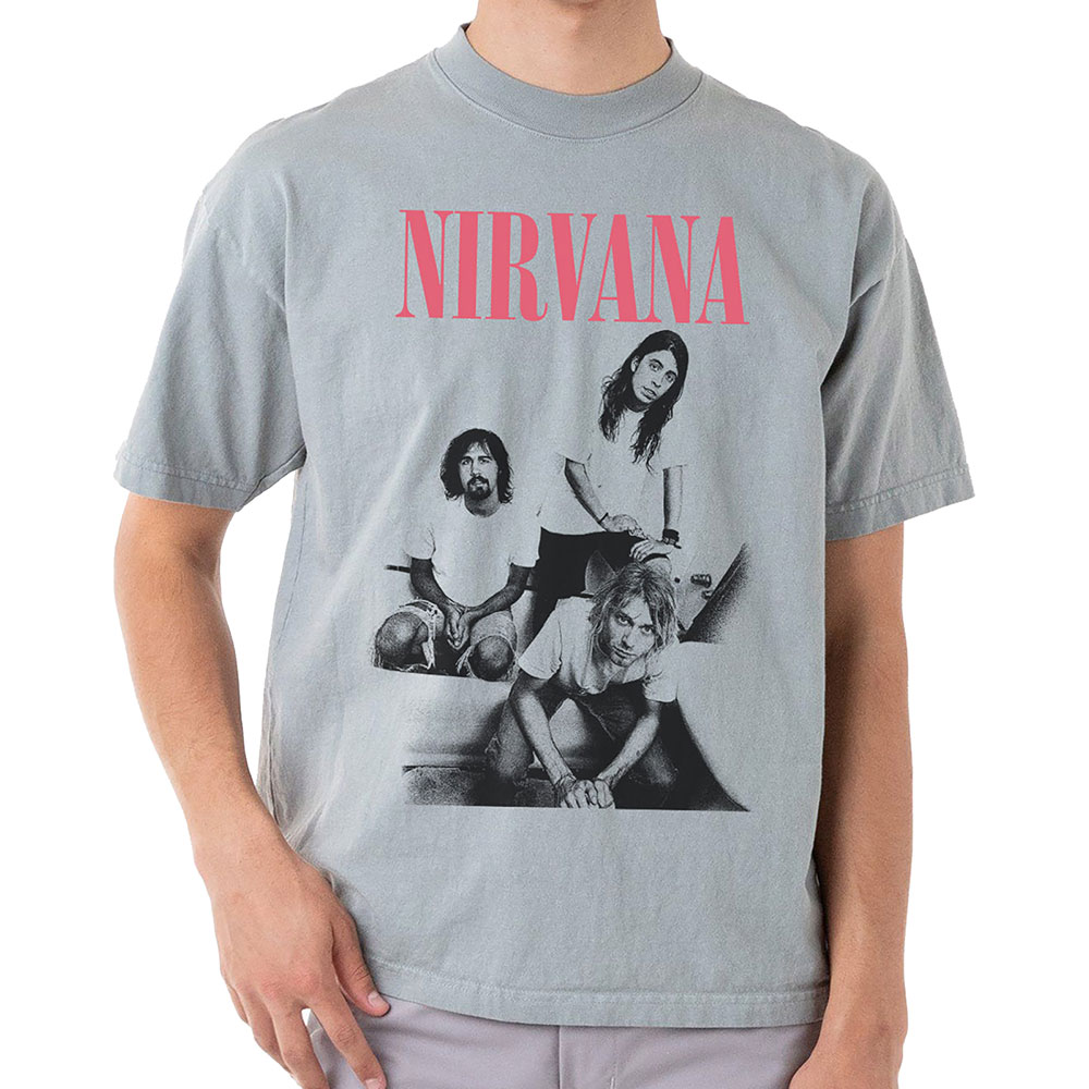 Tričko Nirvana - Bathroom Photo, Unisex,Šedá,XXL