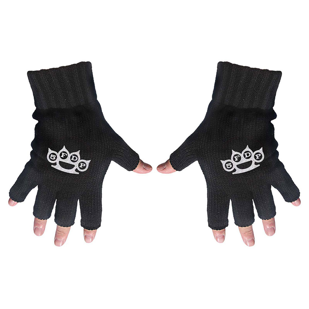 Rukavice Five Finger Death Punch - Logo, Unisex,Univerzálna,Čierna