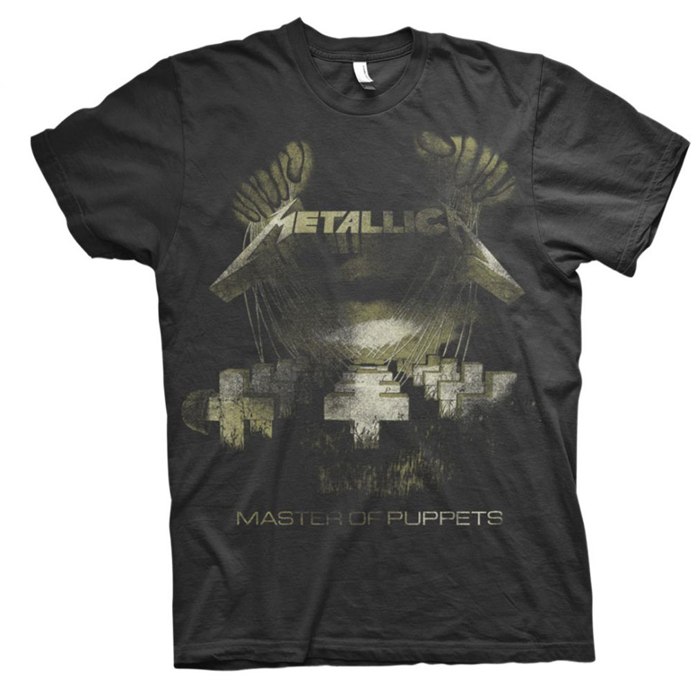 Tričko Metallica - Master of Puppets Distressed, Unisex,Čierna,XL