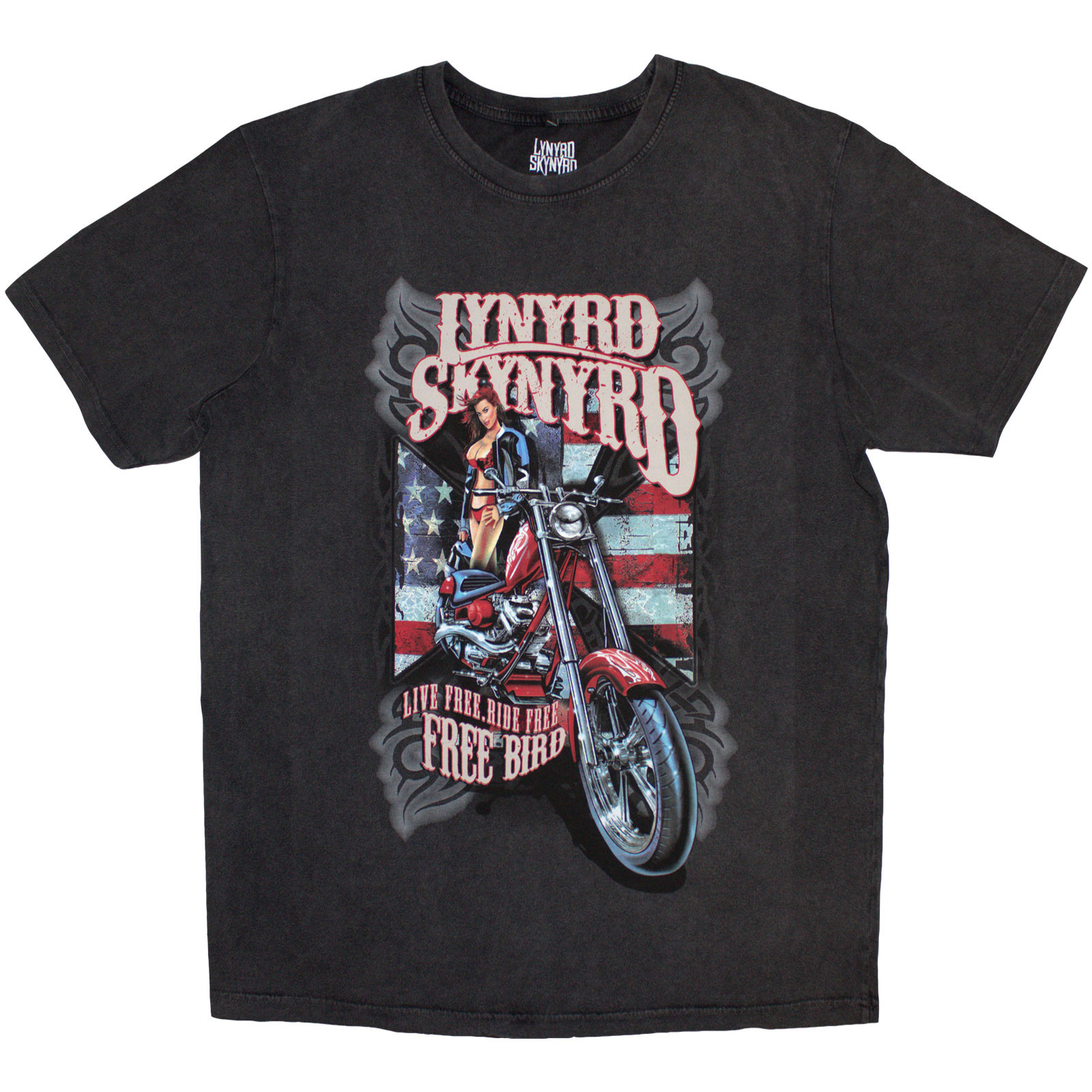 Tričko Lynyrd Skynyrd - Ride Free, Unisex,Šedá,L