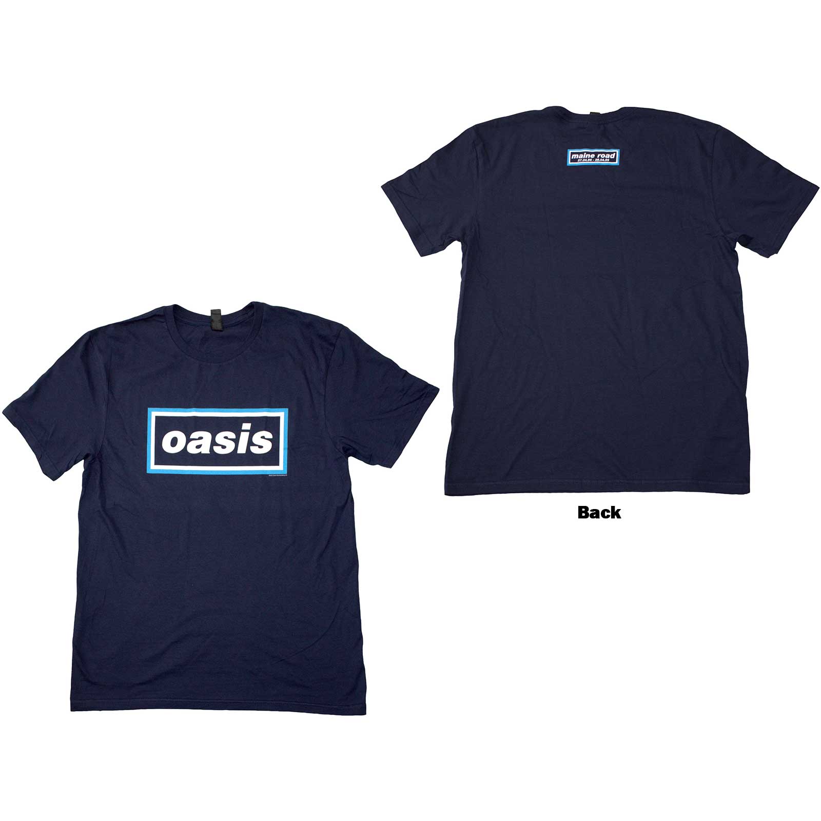 Tričko Oasis - Maine Road Event Logo, Unisex,Modrá,XXL