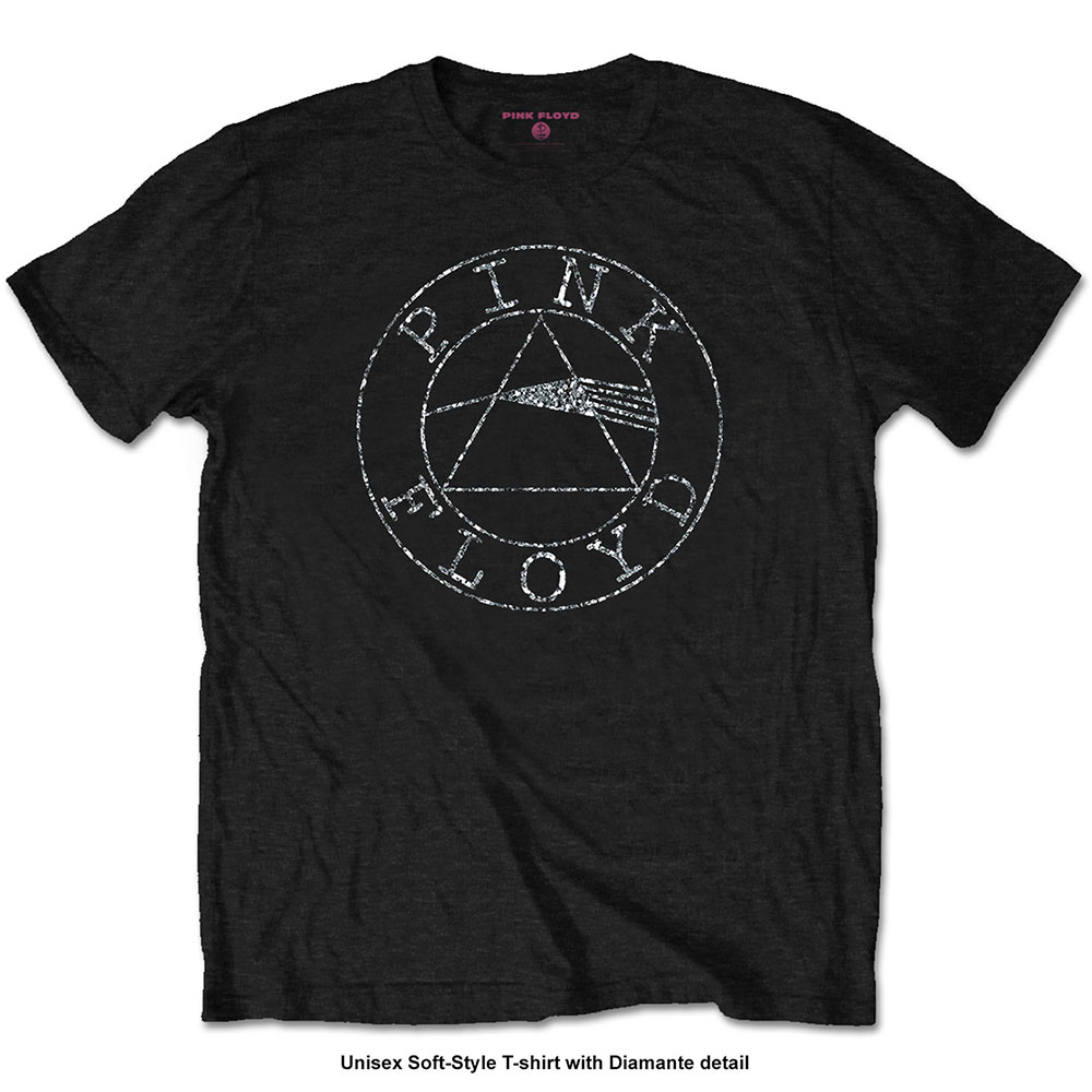 Tričko Pink Floyd - Circle Logo, Unisex,Čierna,XXL