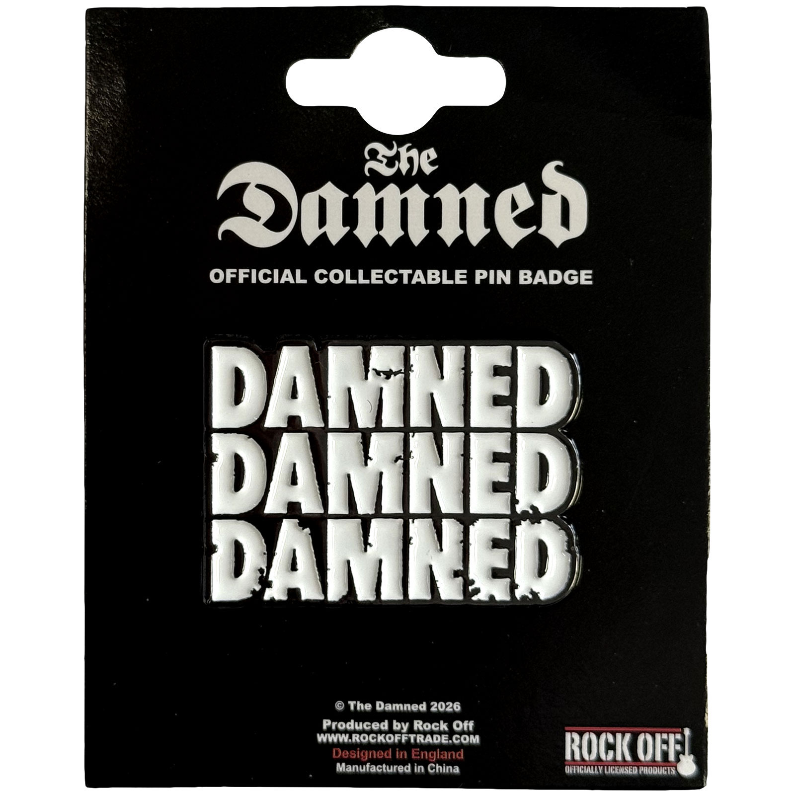 Odznak The Damned - Stacked Logo