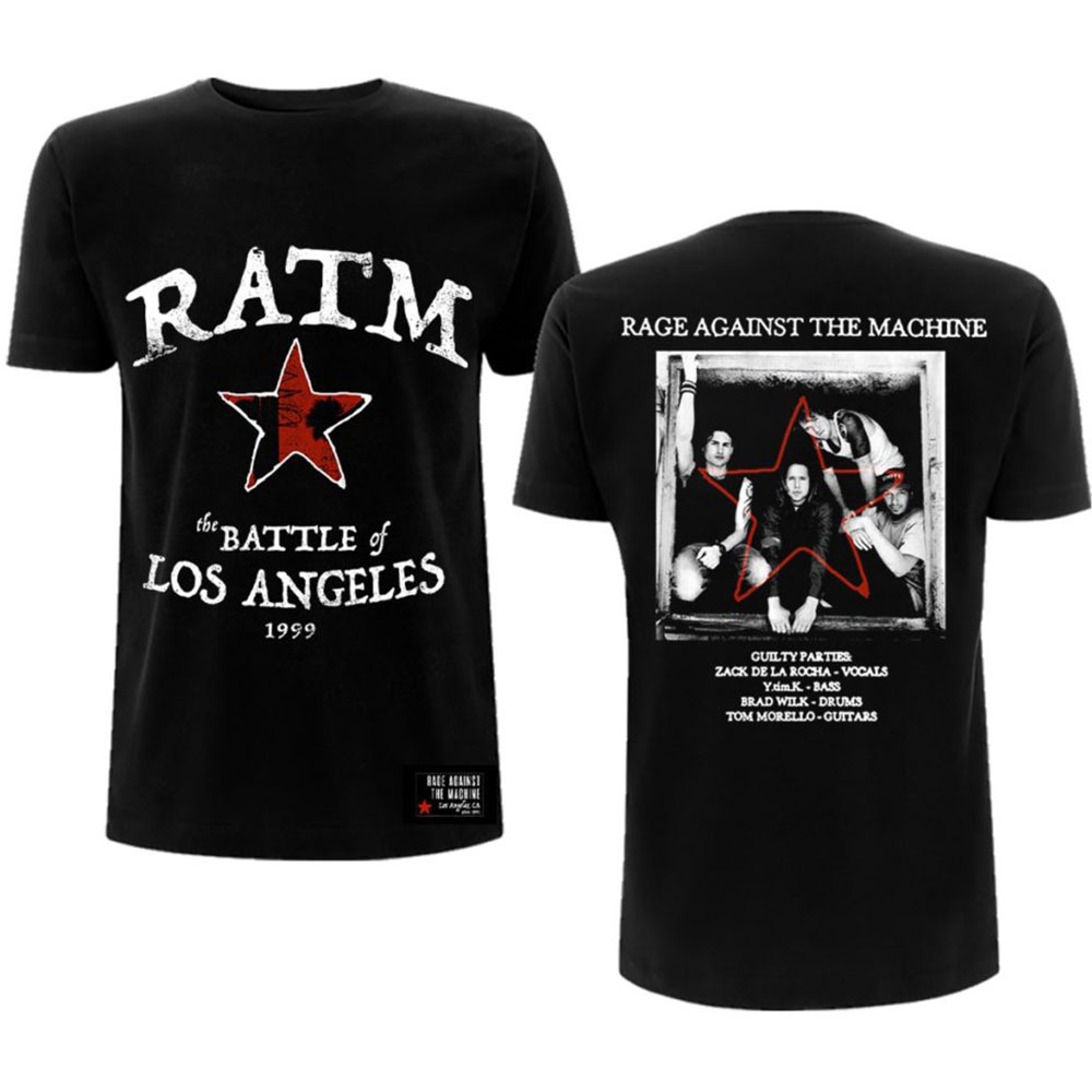 Tričko Rage Against the Machine - Battle Star, Unisex,Čierna,XXL