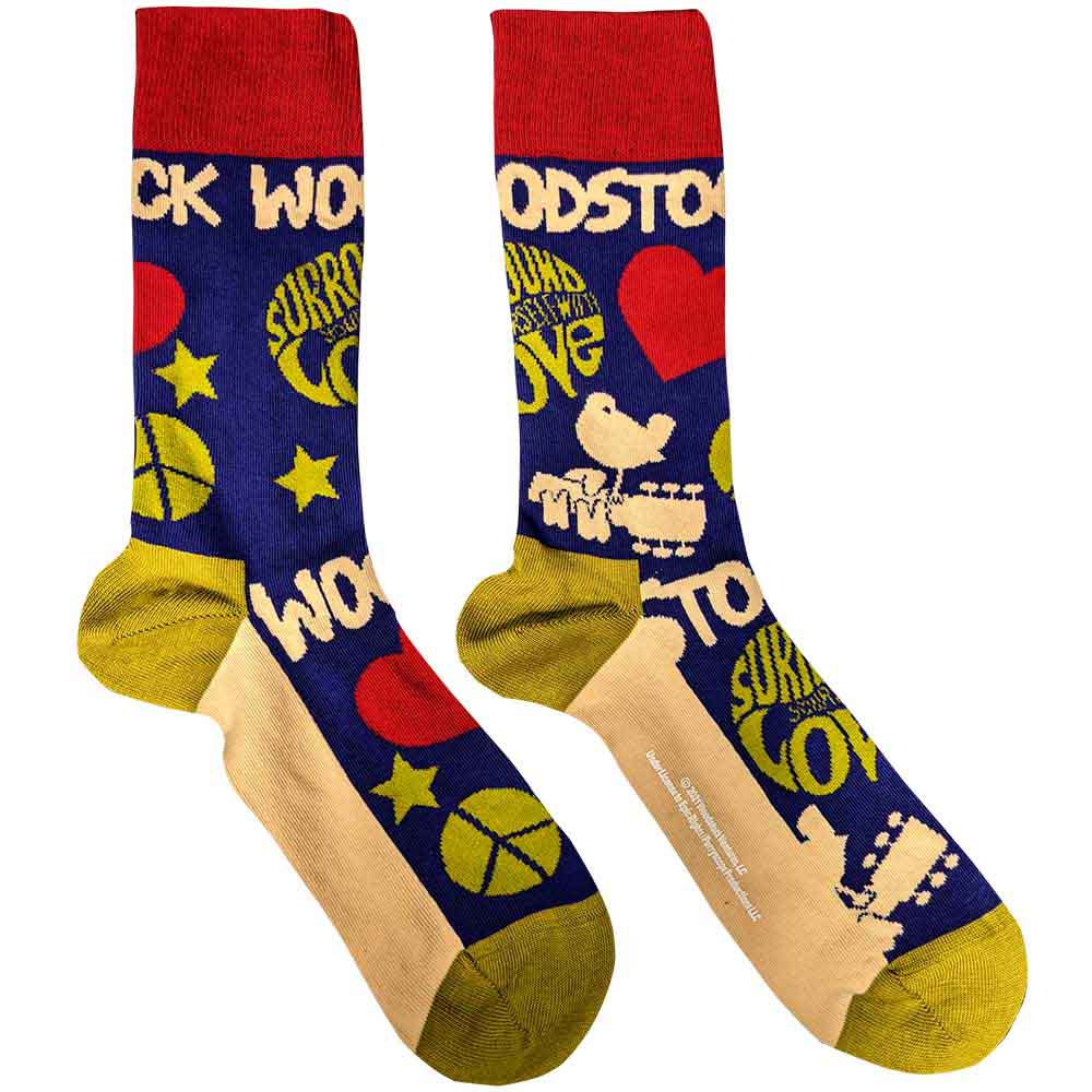 Ponožky Woodstock - Surround Yourself, Unisex,Modrá,UK 7 - 11