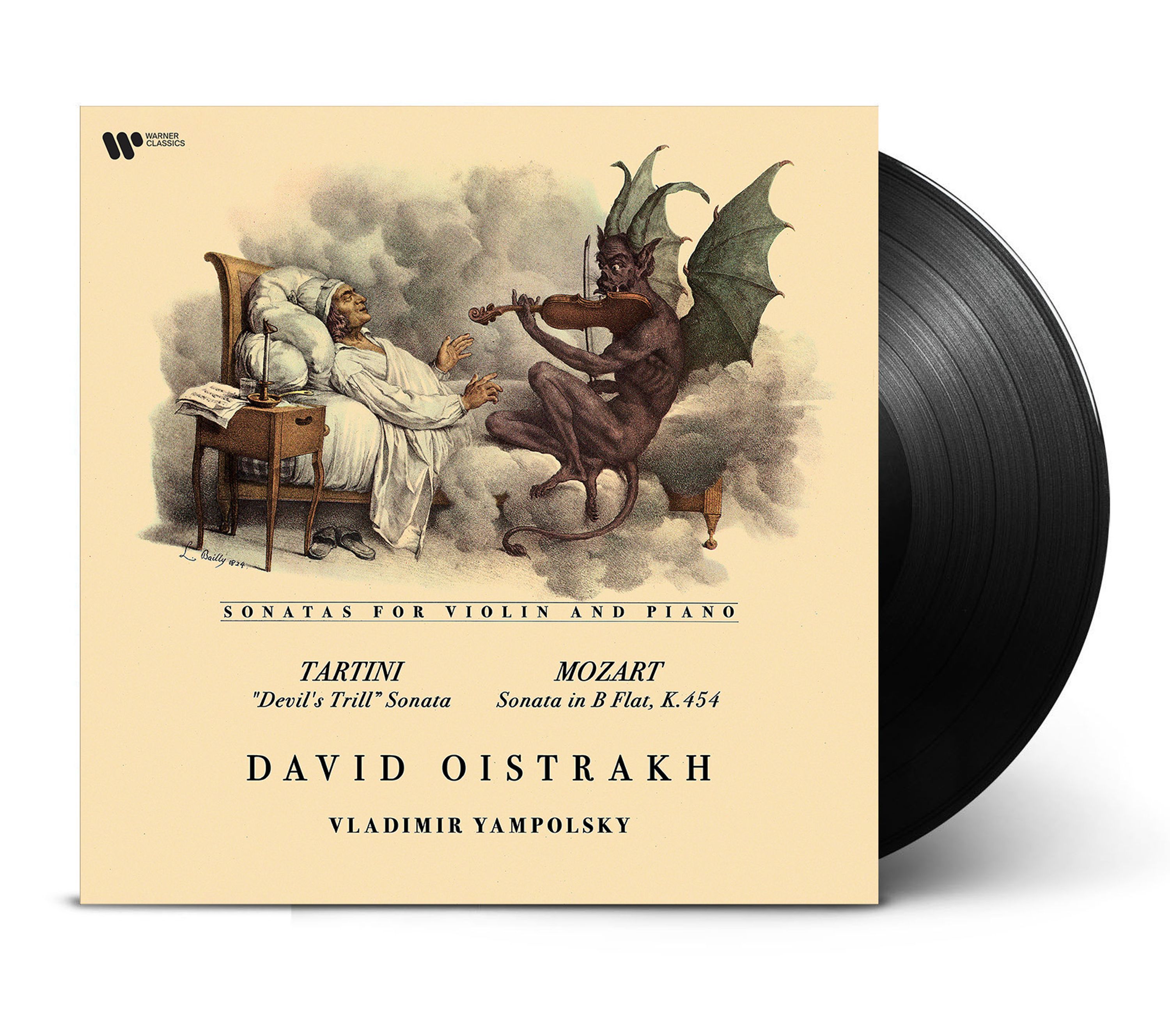 Vinyl David Oistrakh - TARTINI: DEVIL'S TRILL SONATA / MOZART: SONATA IN B-FLAT K. 454