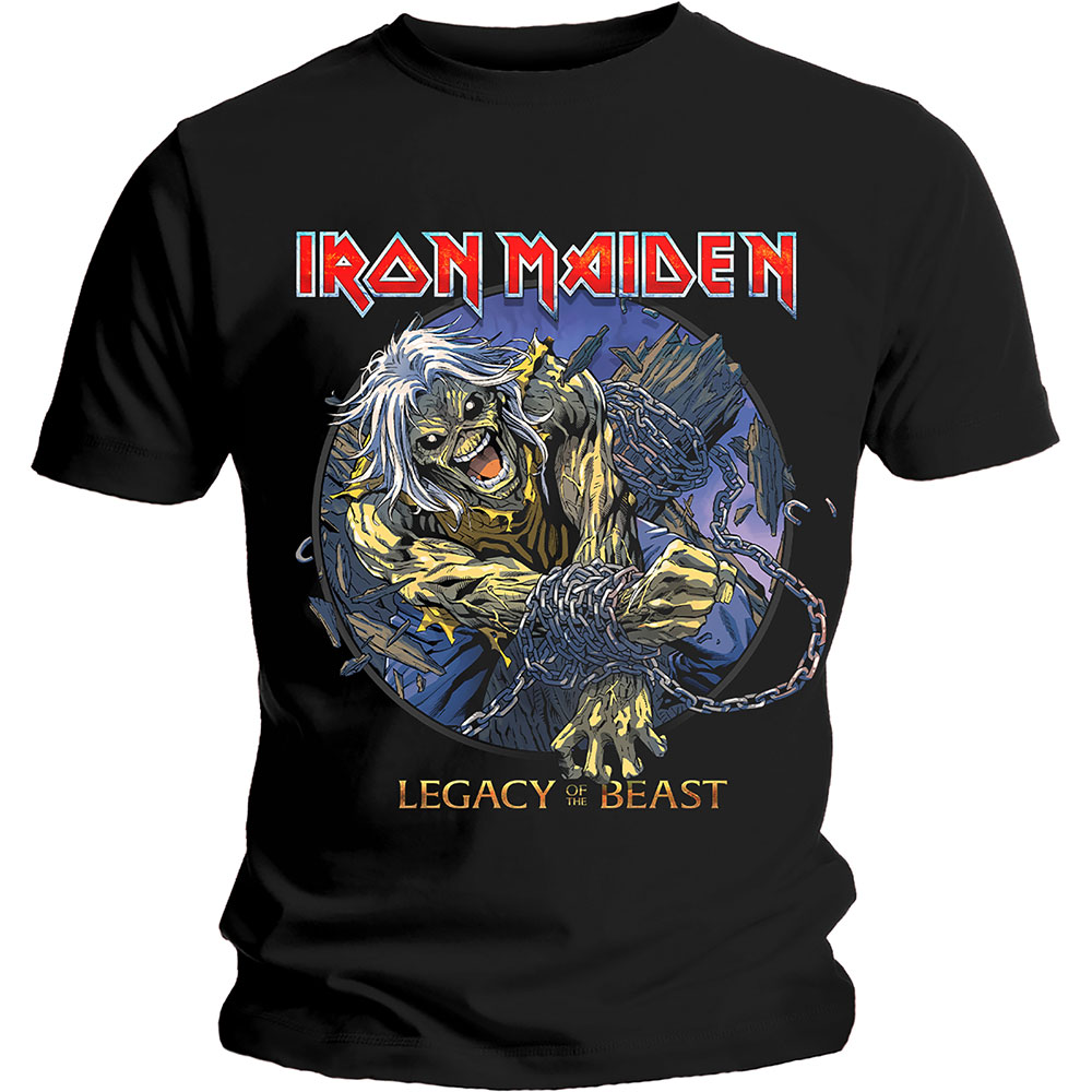 Tričko Iron Maiden - Eddie Chained Legacy, Unisex,Čierna,XXL
