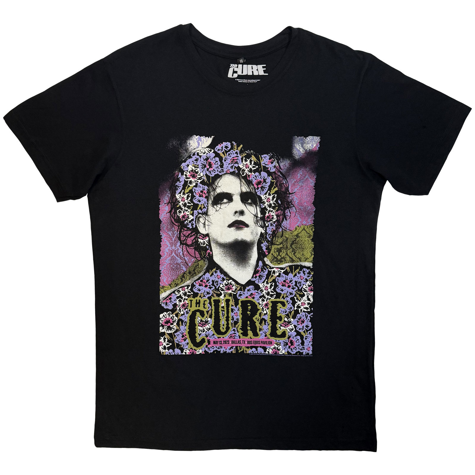 Tričko The Cure - Dallas Poster 05.13.23, Unisex,Čierna,XL