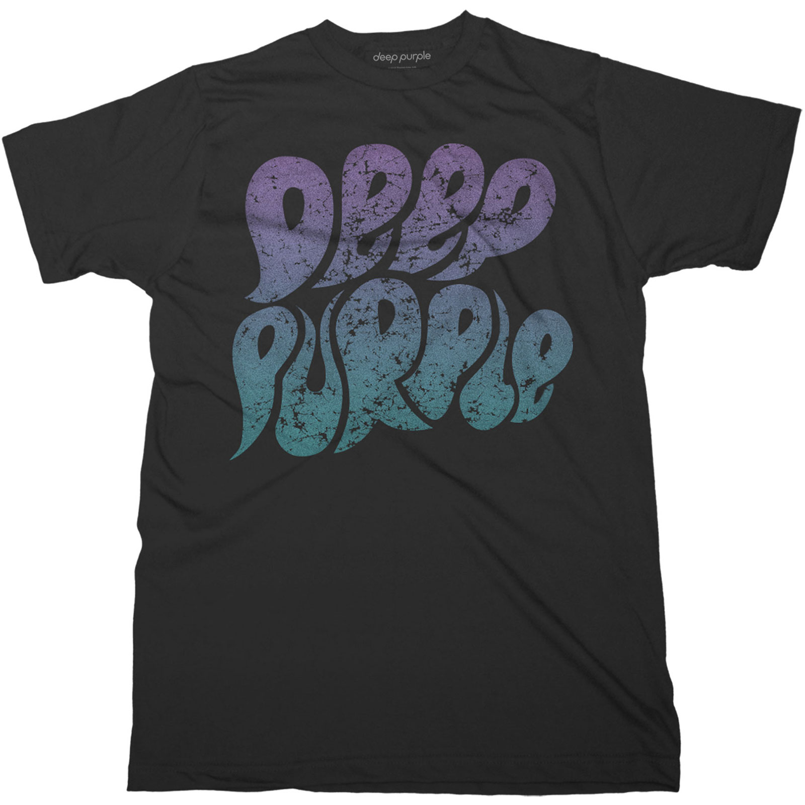 Tričko Deep Purple - Bubble Logo, Unisex,Čierna,M