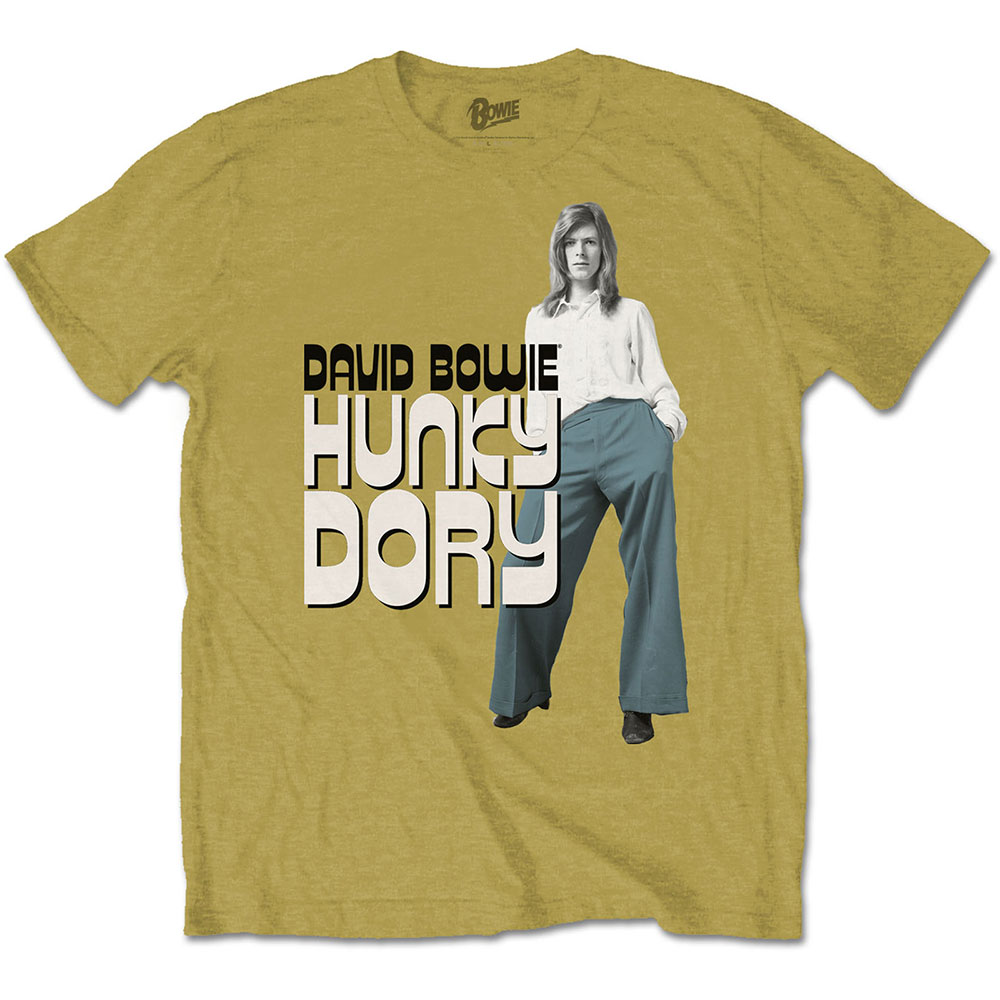 Tričko David Bowie - Hunky Dory 2, Unisex,Žltá,XXL