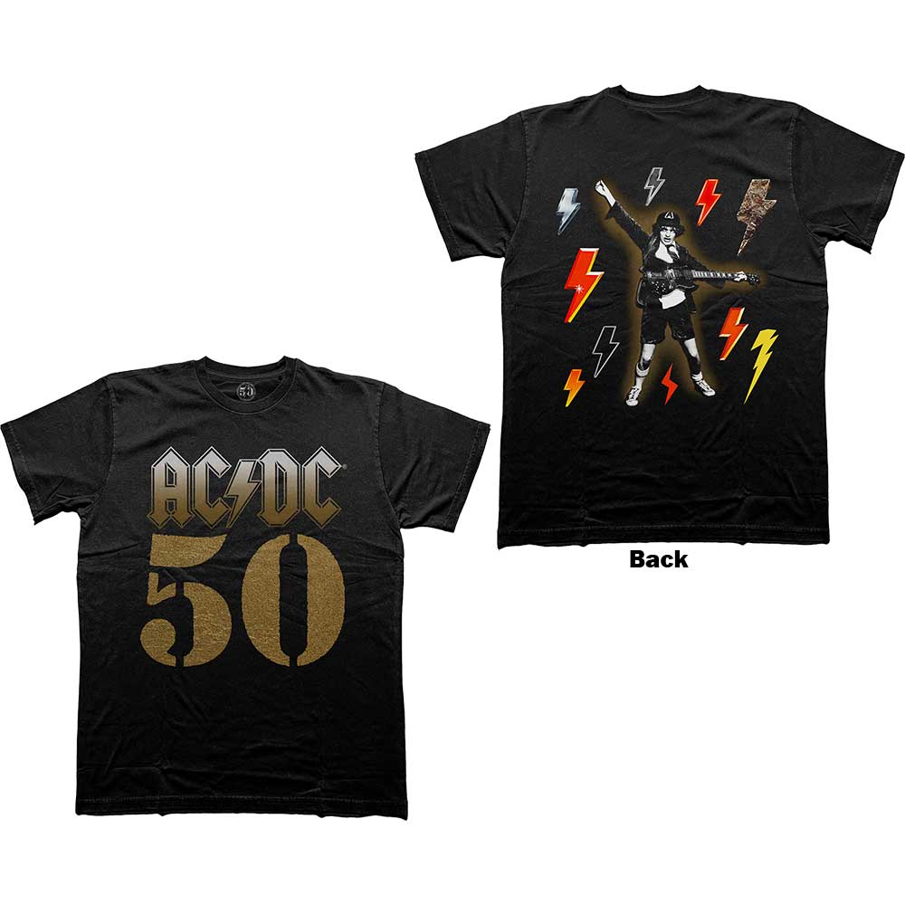 Tričko AC/DC - Bolt Array, Unisex,Čierna,XXL