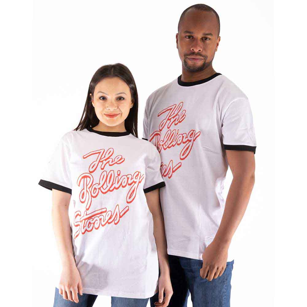 Tričko The Rolling Stones - Signature Logo, Unisex,Biela,XXL