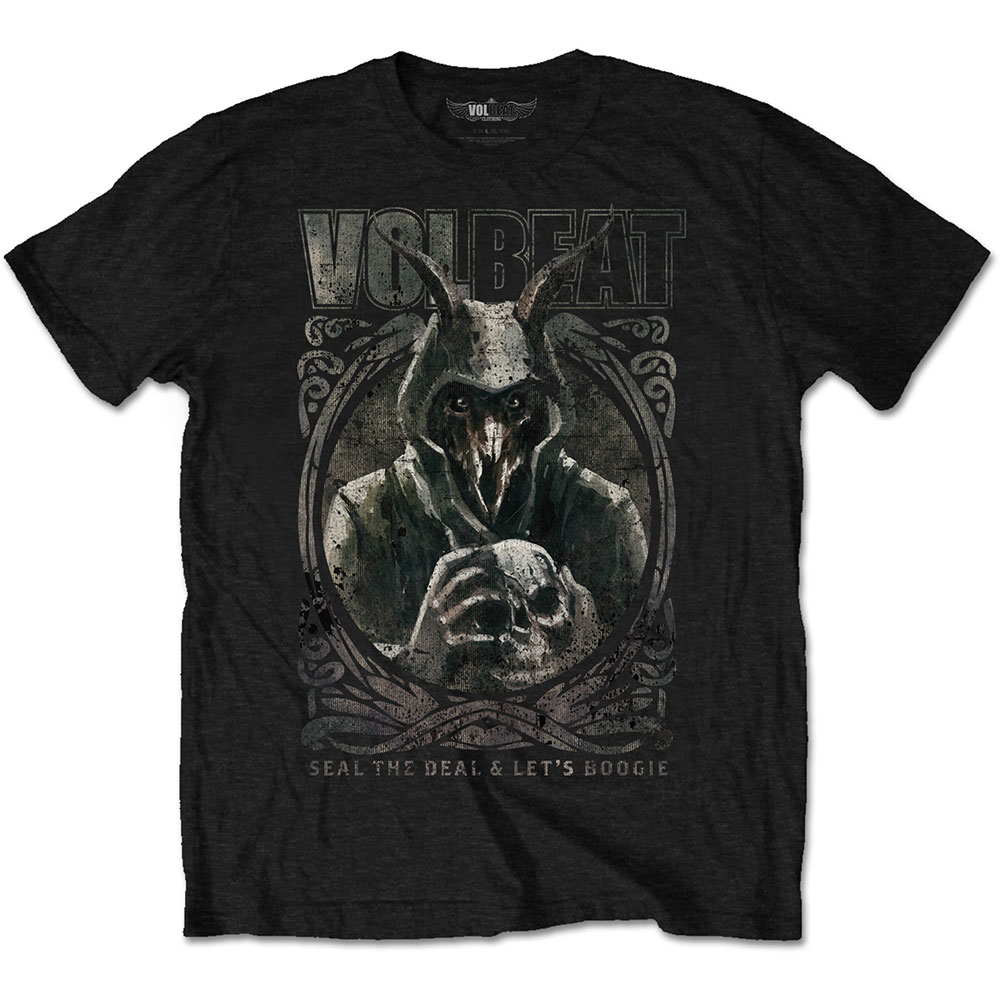 Tričko Volbeat - Goat with Skull, Unisex,Čierna,XL