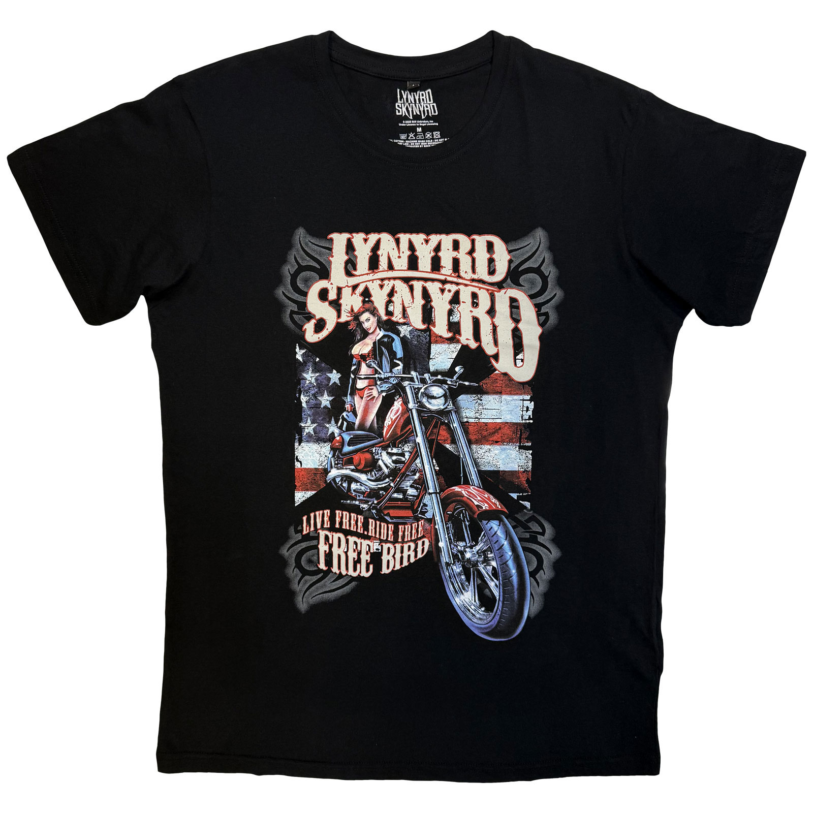 Tričko Lynyrd Skynyrd - Ride Free, Unisex,Čierna,XXL