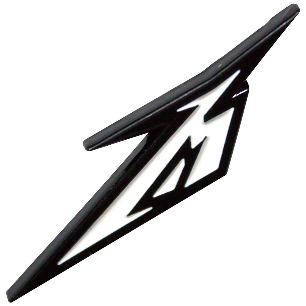 Odznak Metallica - Black & White M Logo