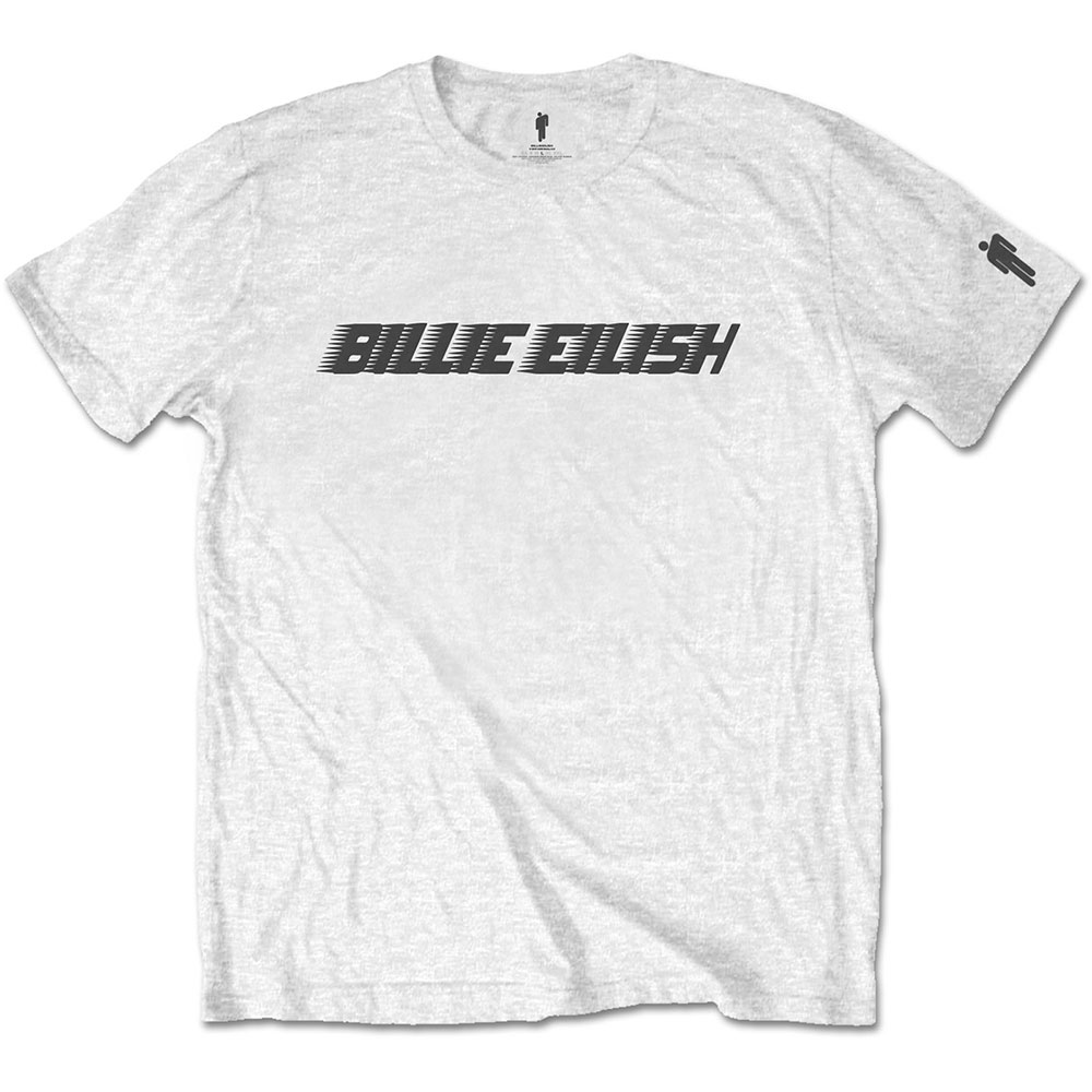 Tričko Billie Eilish - Black Racer Logo, Unisex,Biela,XXL
