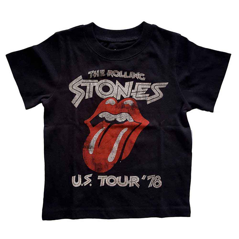 Tričko The Rolling Stones - US Tour '78, Dieťa,Čierna,5 – 6 rokov