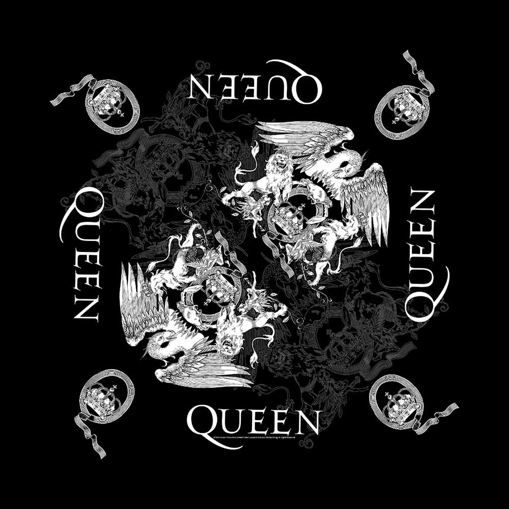 Šatka Queen - Crest, Unisex,Čierna,Univerzálna