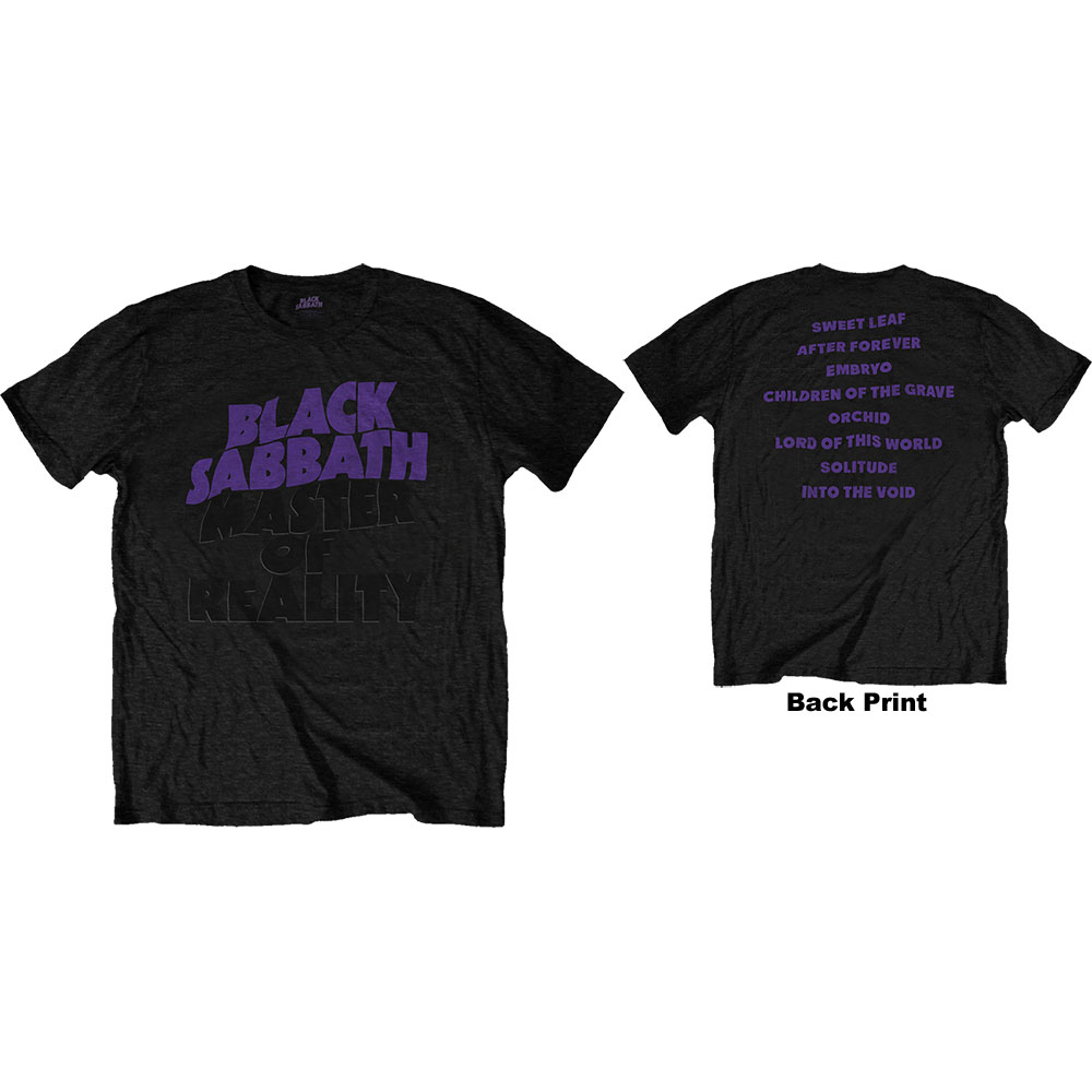 Tričko Black Sabbath - Masters of Reality Album, Unisex,Čierna,XXL