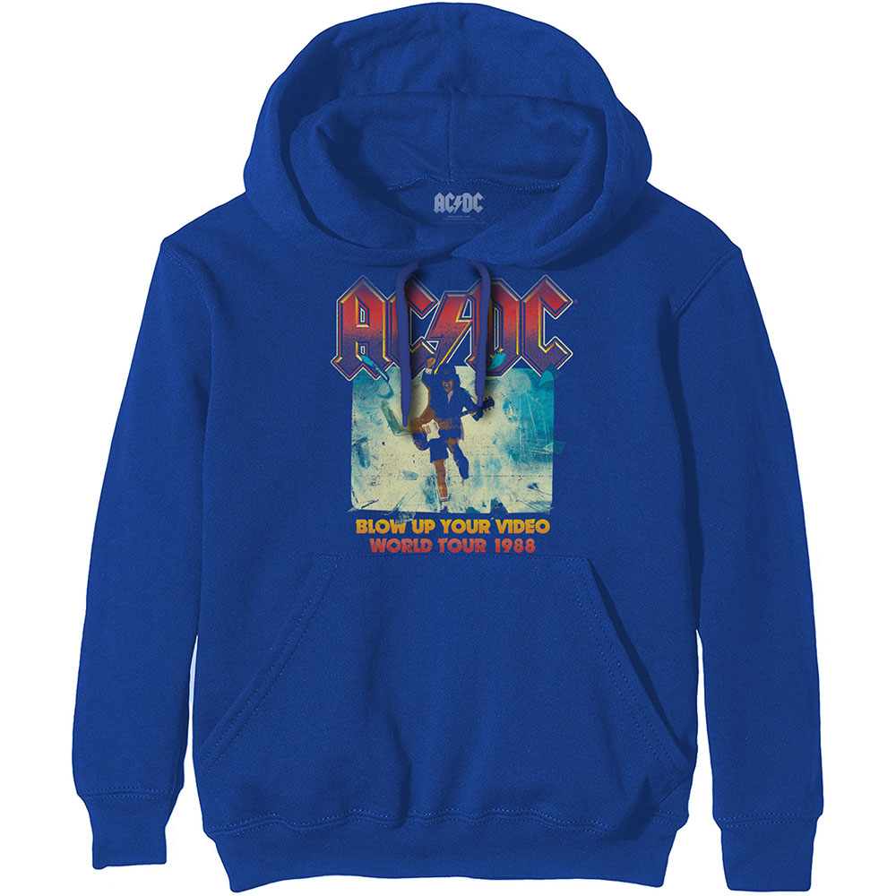 Mikina AC/DC - Blow Up Your Video, Unisex,Modrá,XL