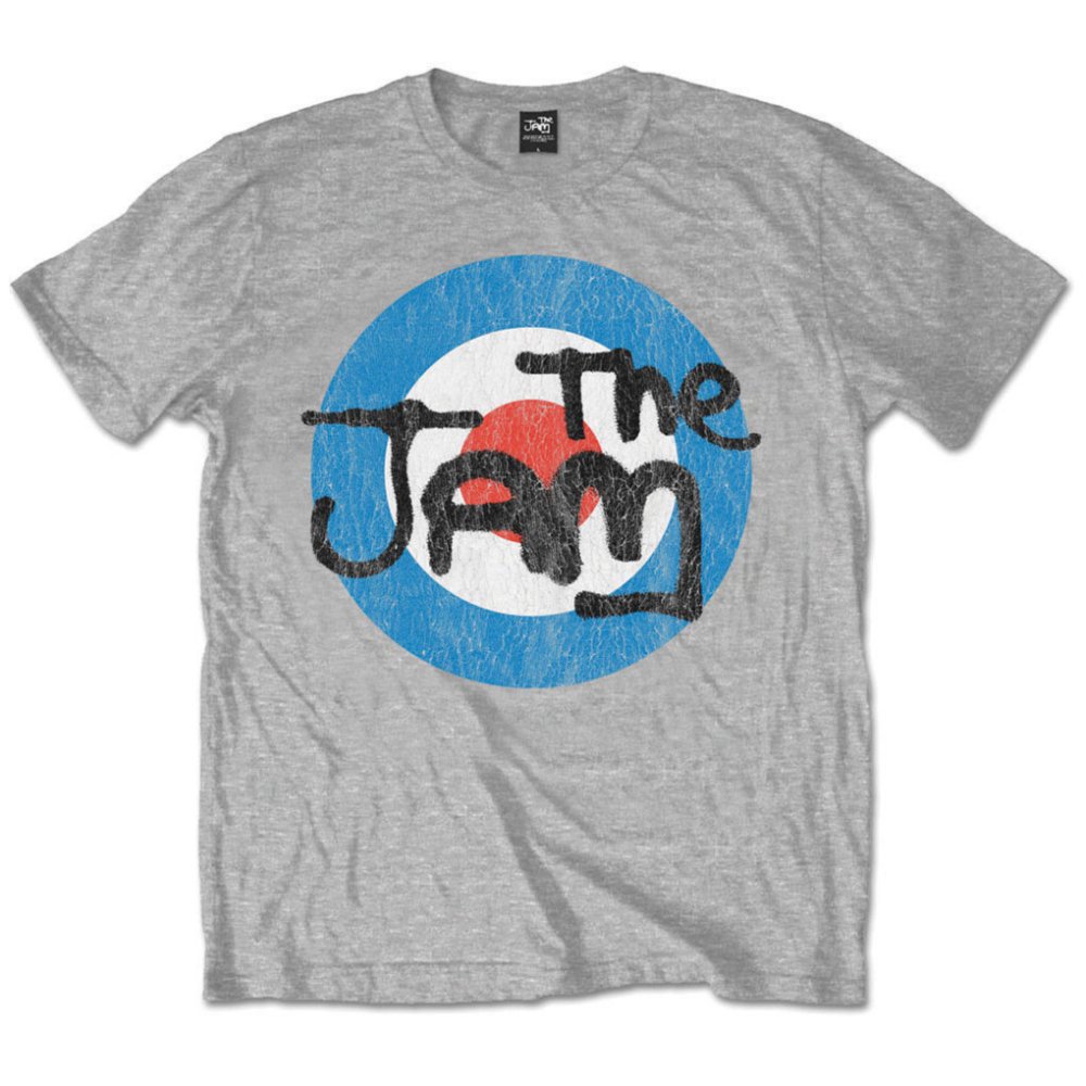 Tričko The Jam - Vintage Logo, Unisex,Šedá,XL