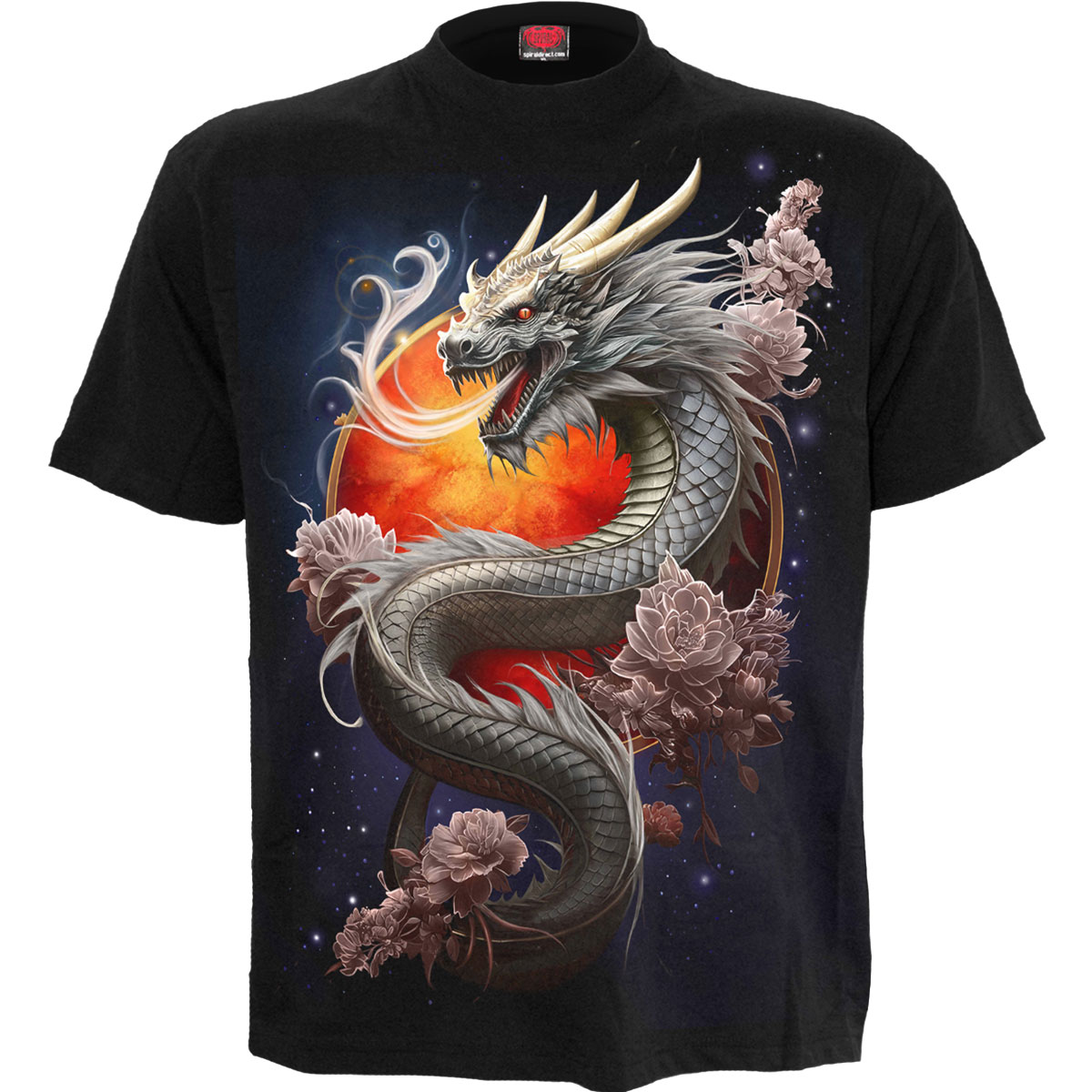Tričko Spiral Stairs - Sun Dragon, Unisex,Čierna,S
