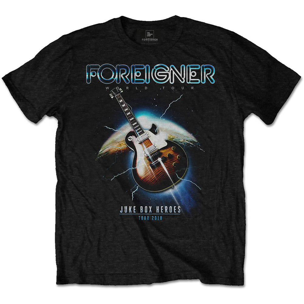 Tričko Foreigner - Juke Box Heroes, Unisex,Čierna,XXL
