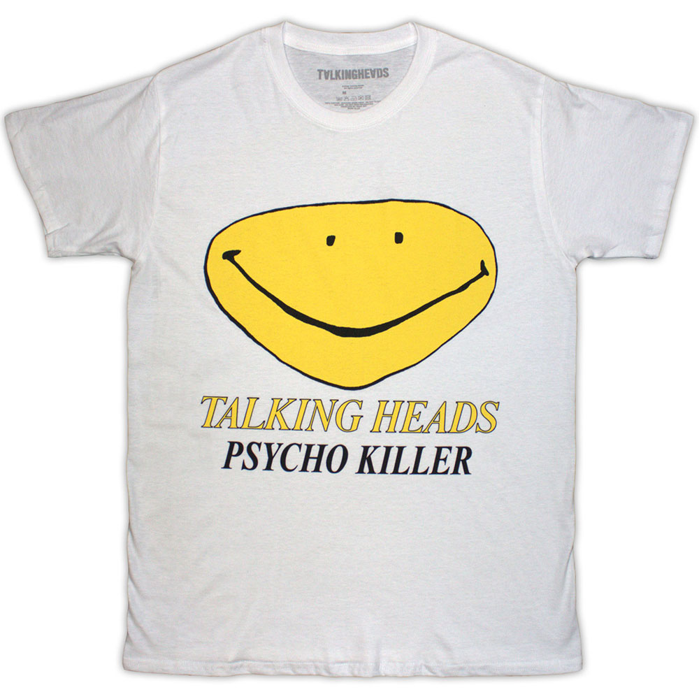 Tričko Talking Heads - Psycho Killer, Unisex,Biela,XXL