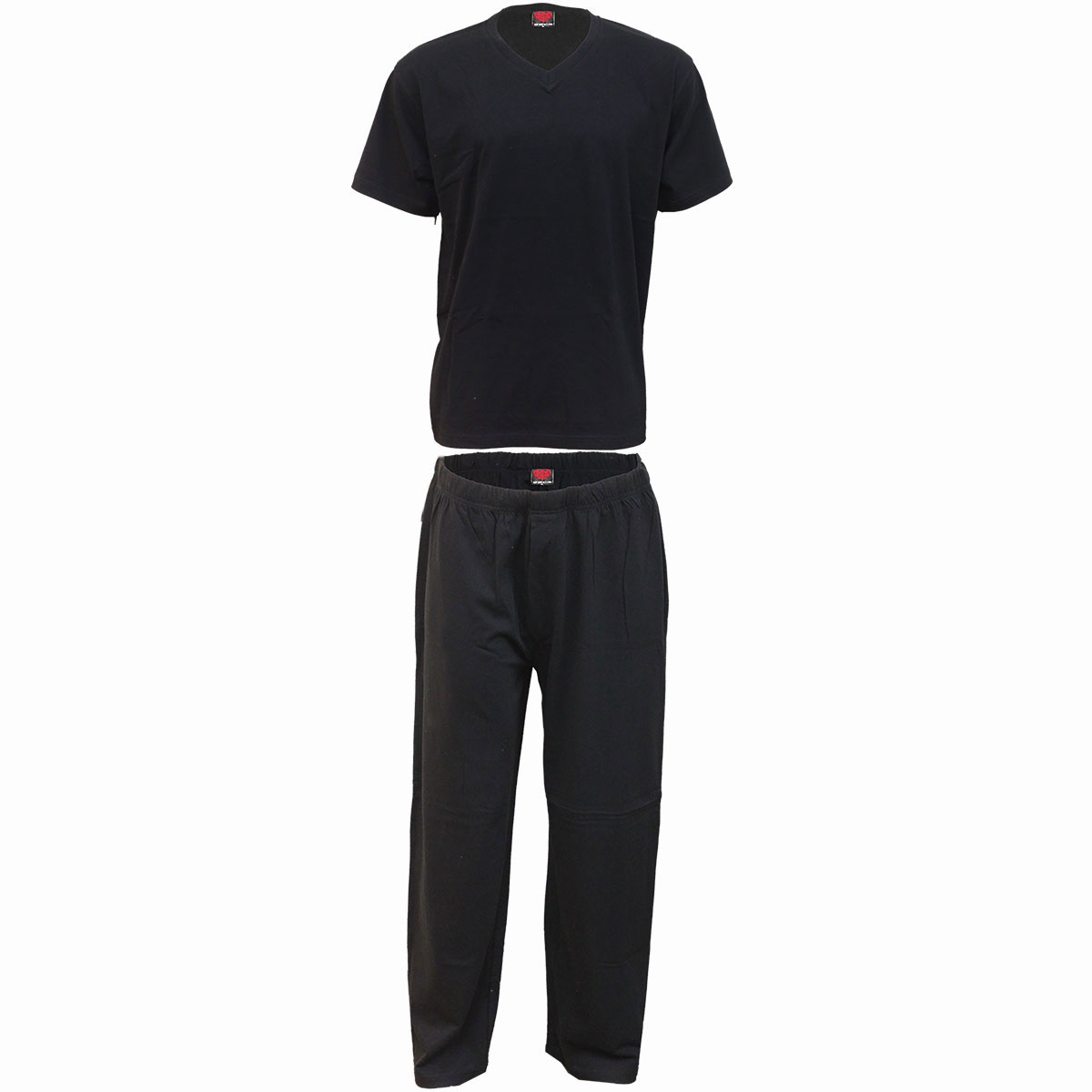 Pyžamo Spiral Stairs - Plain, Unisex,Čierna,L