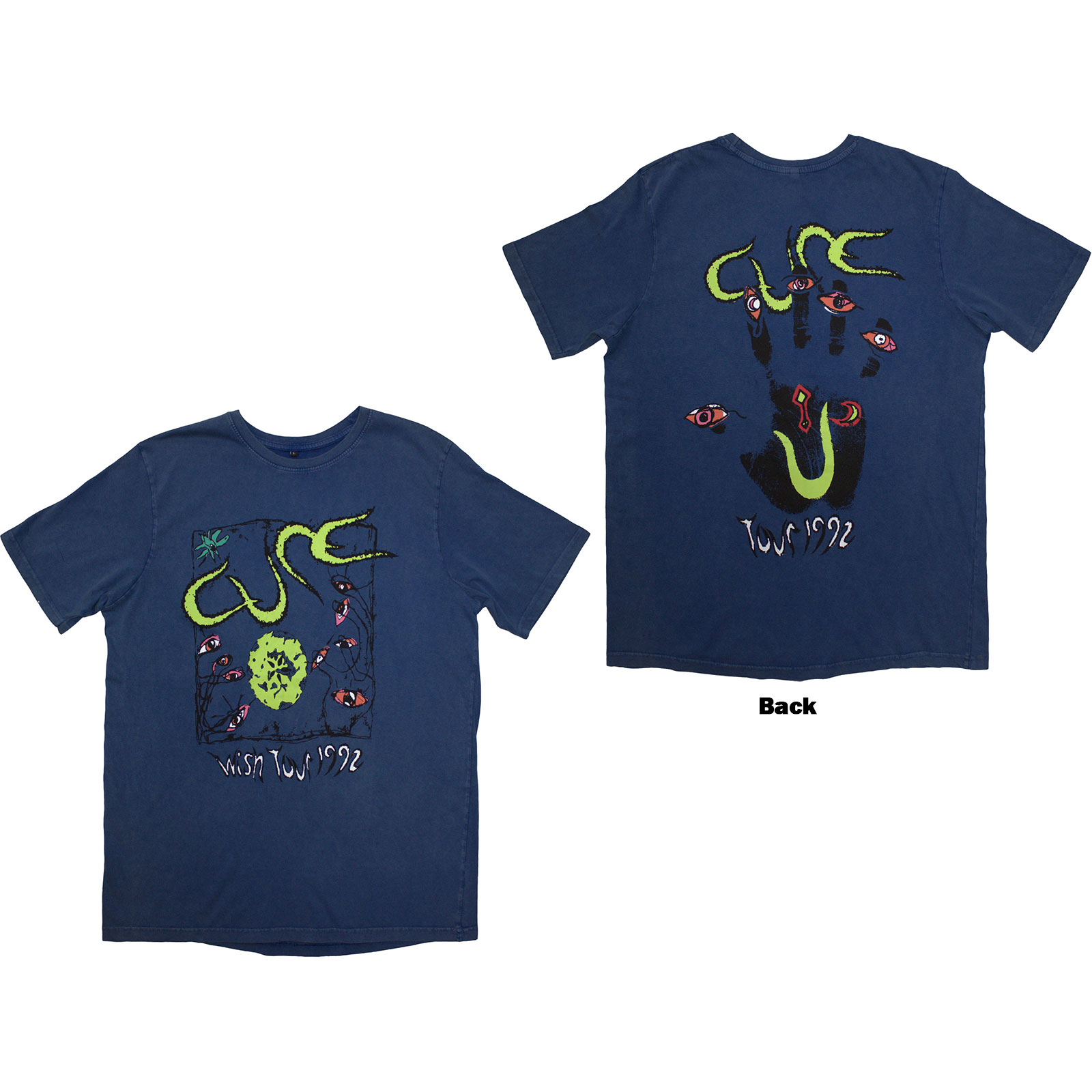 Tričko The Cure - Wish Tour '92, Unisex,Modrá,XXL