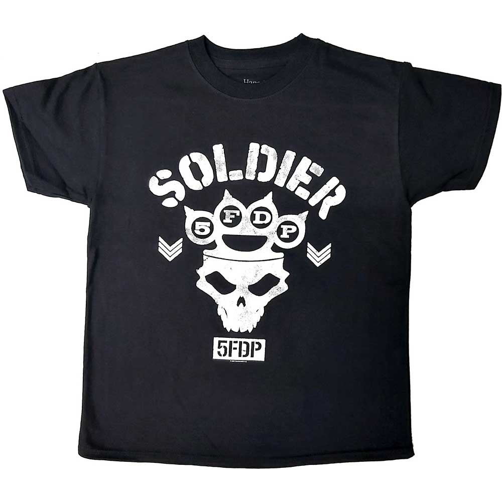 Tričko Five Finger Death Punch - Soldier, Dieťa,Čierna,12 – 14 rokov